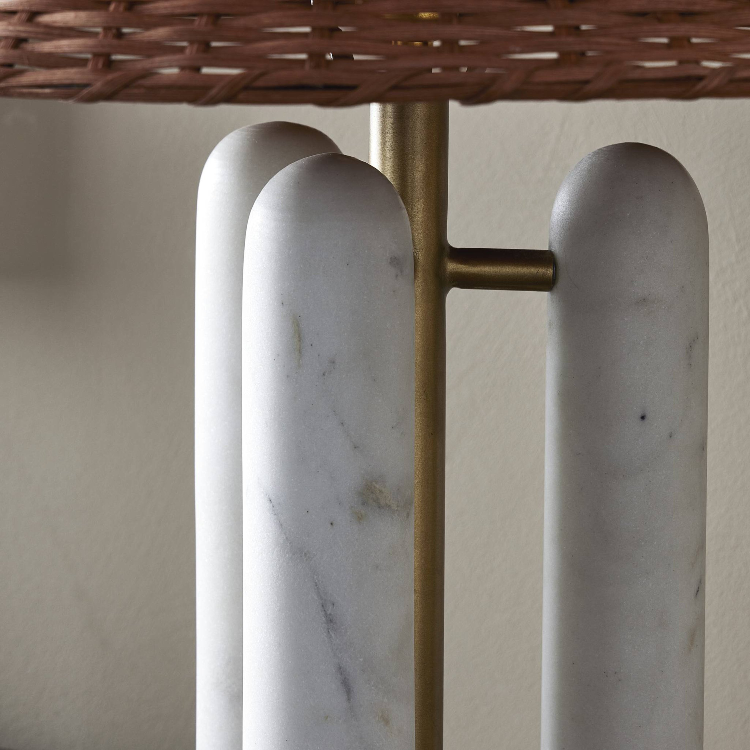 Medici Table Lamp, Brown Rattan Shade