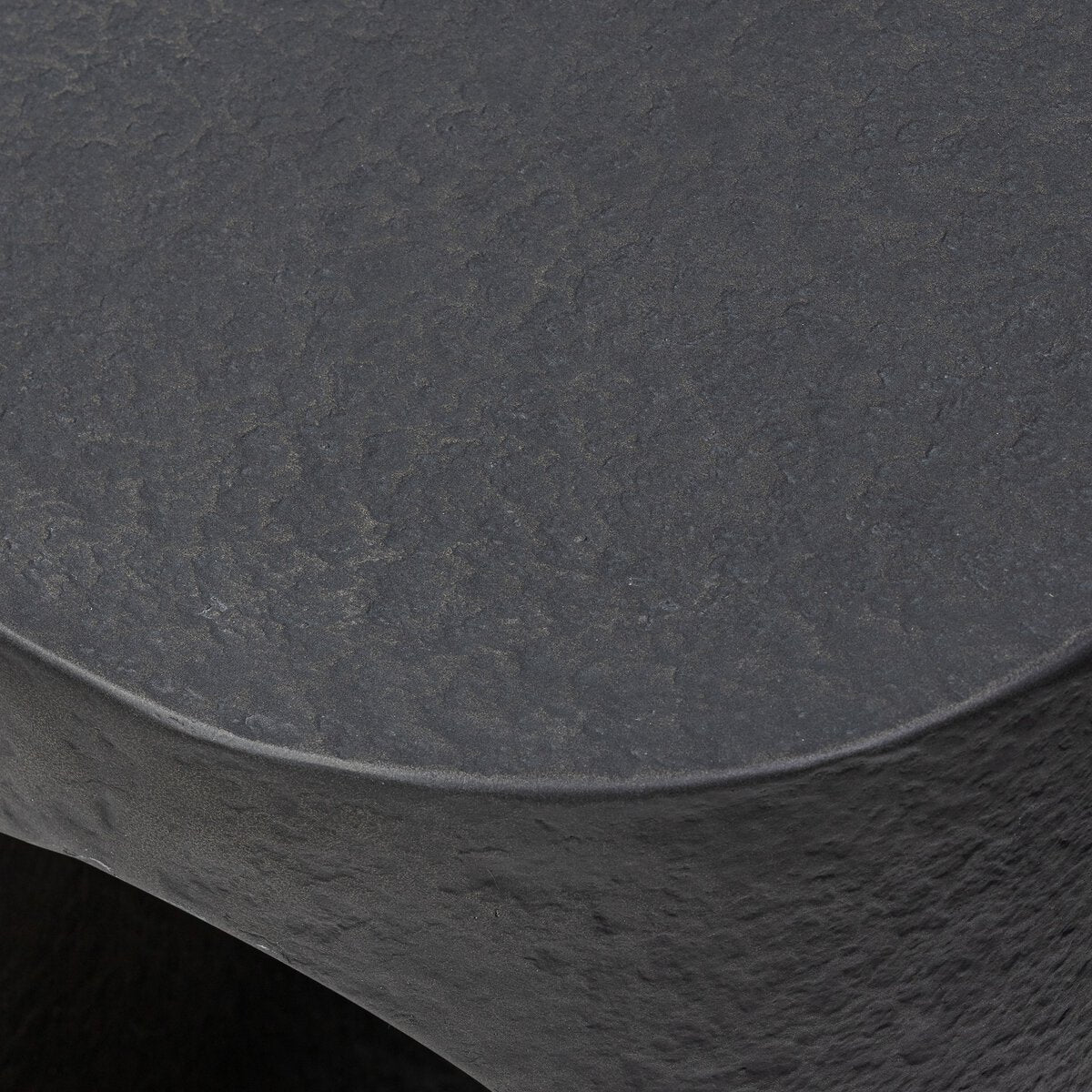 Close-up of a textured dark gray surface