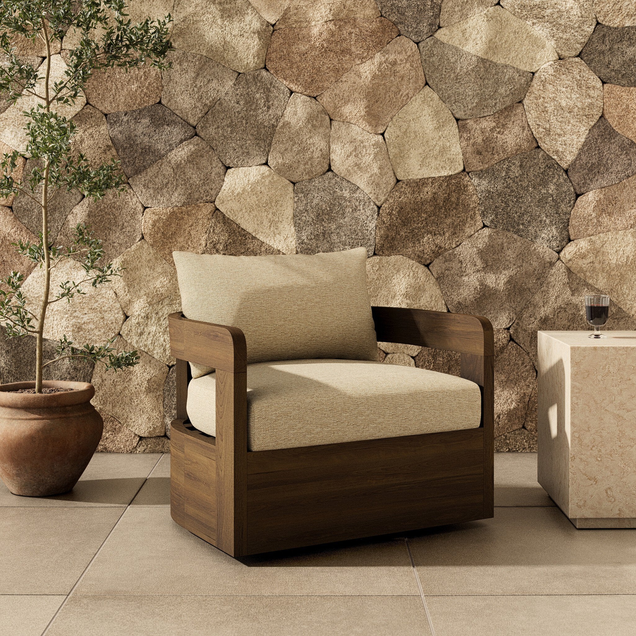 Jackson Outdoor Swivel Chair