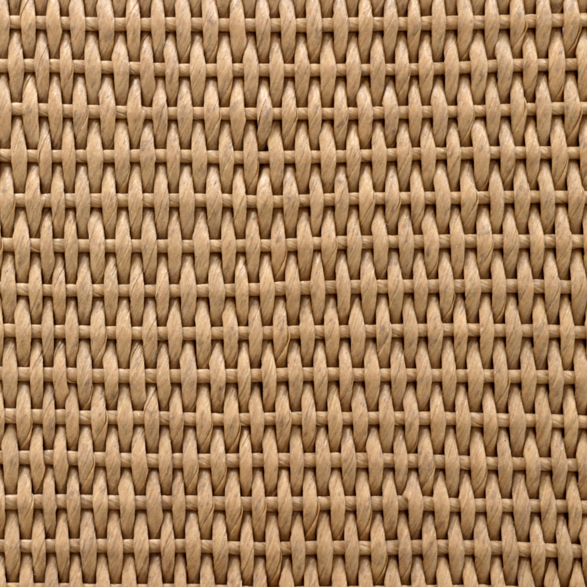 Close-up of woven beige fabric texture