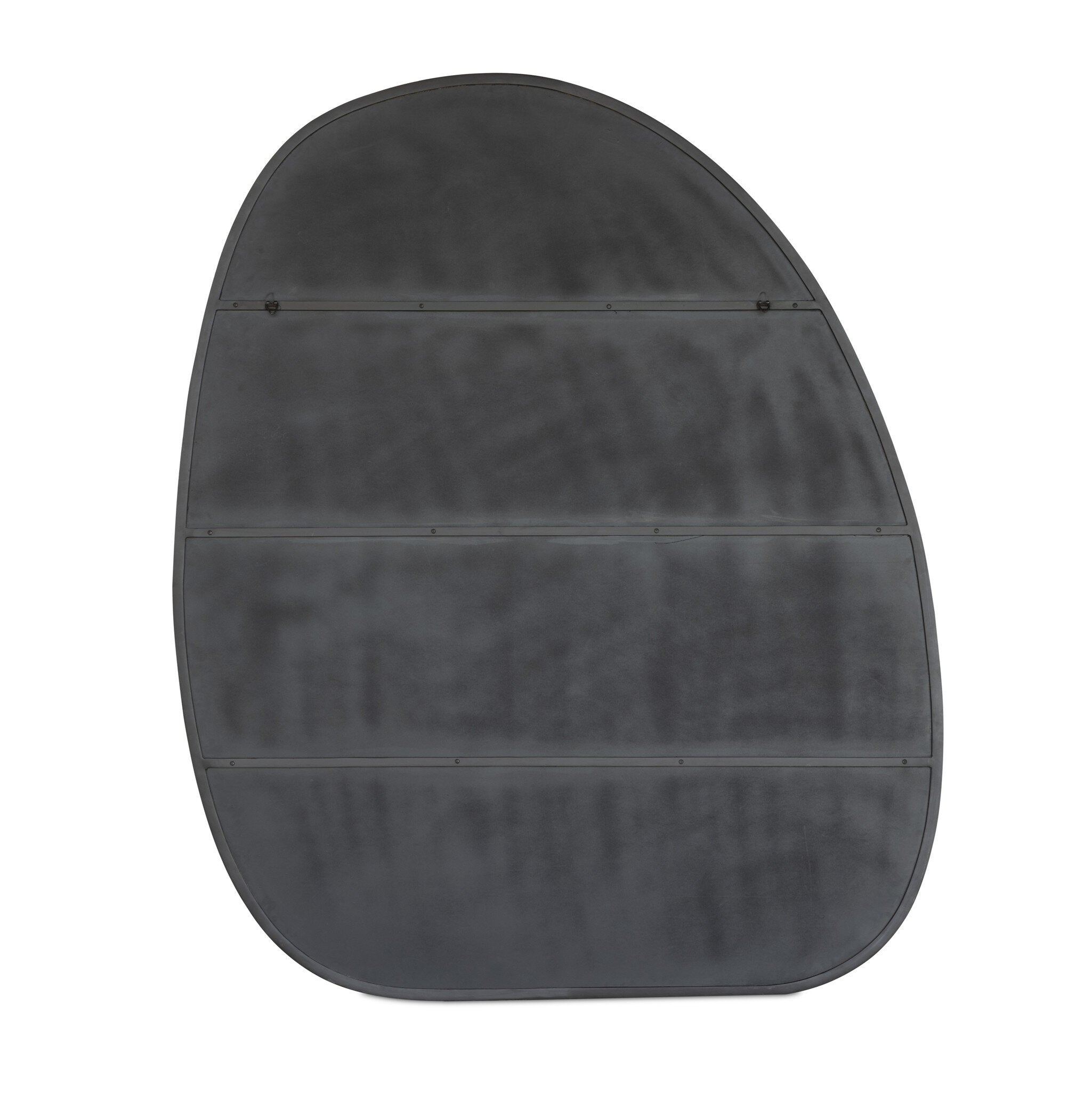 Back view of a rounded mirror