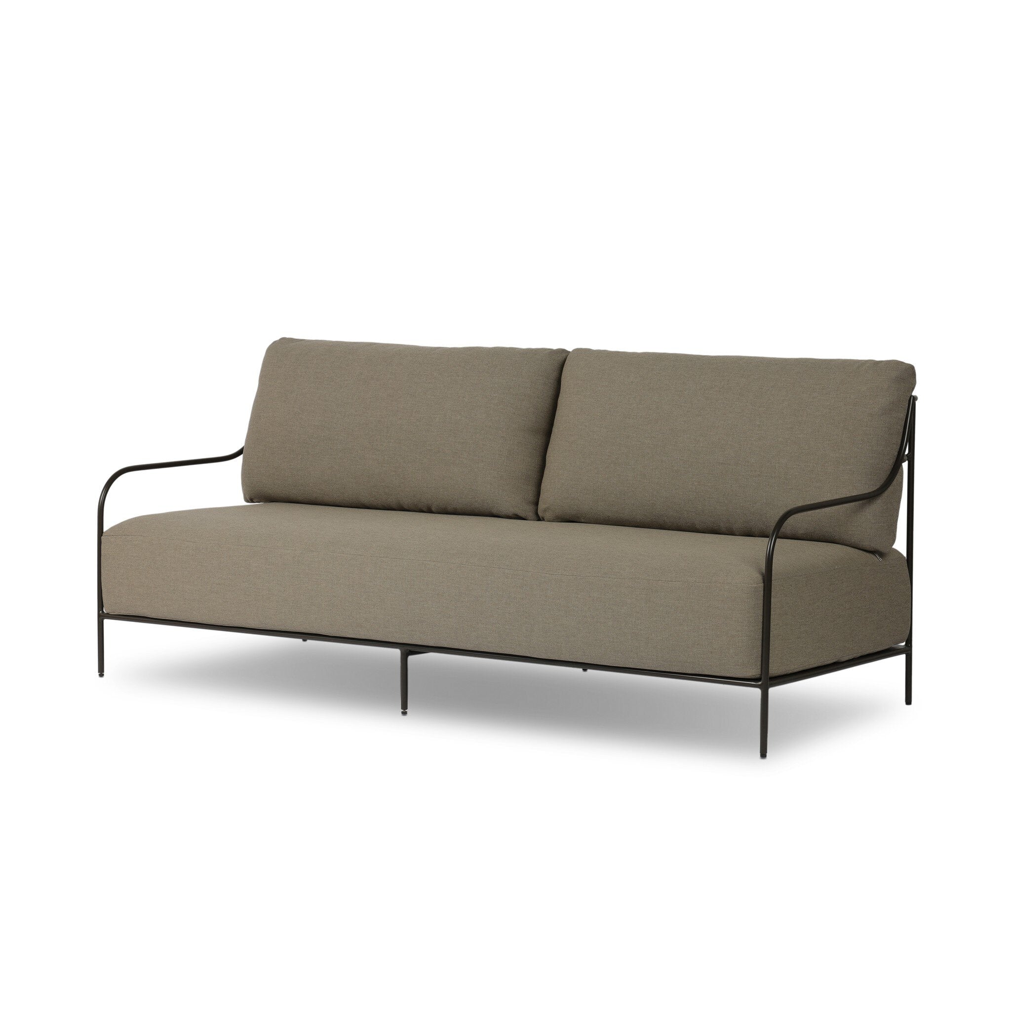 Side view of outdoor sofa
