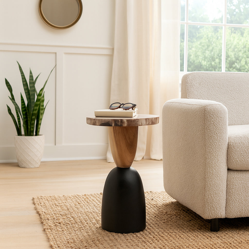 Zev Wood Accent Table