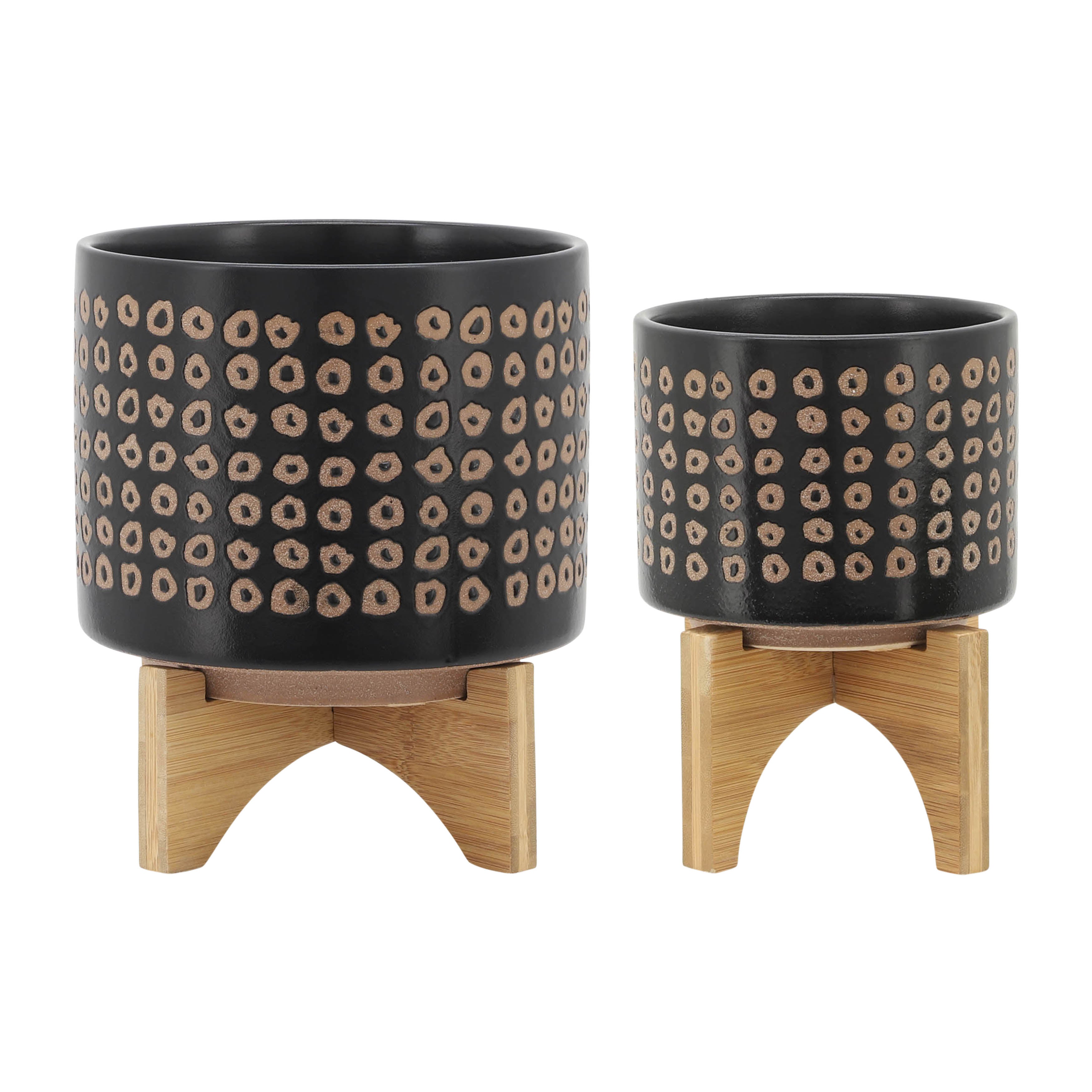 Auren Ceramic Planters - Set of 2