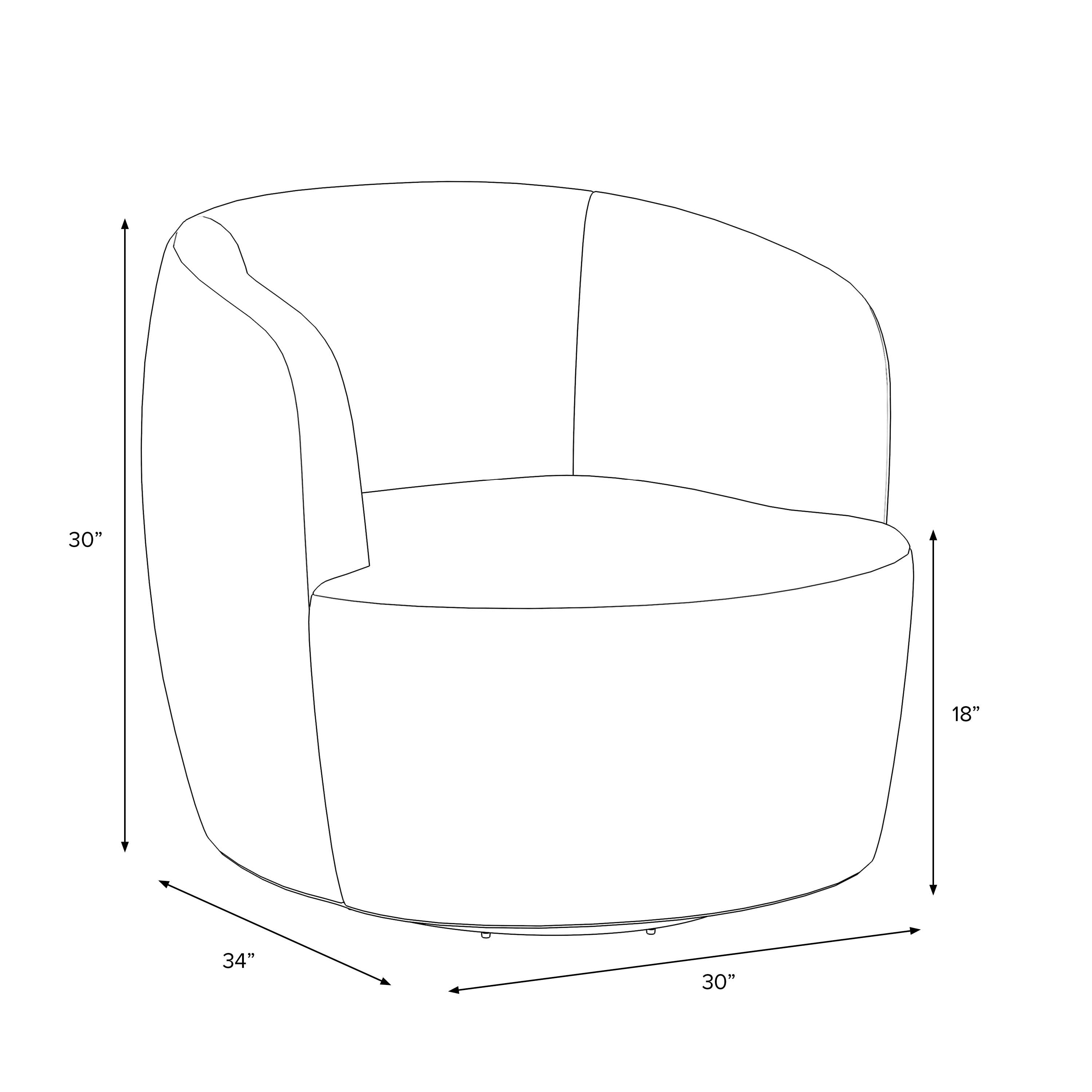 Cosette Swivel Chair