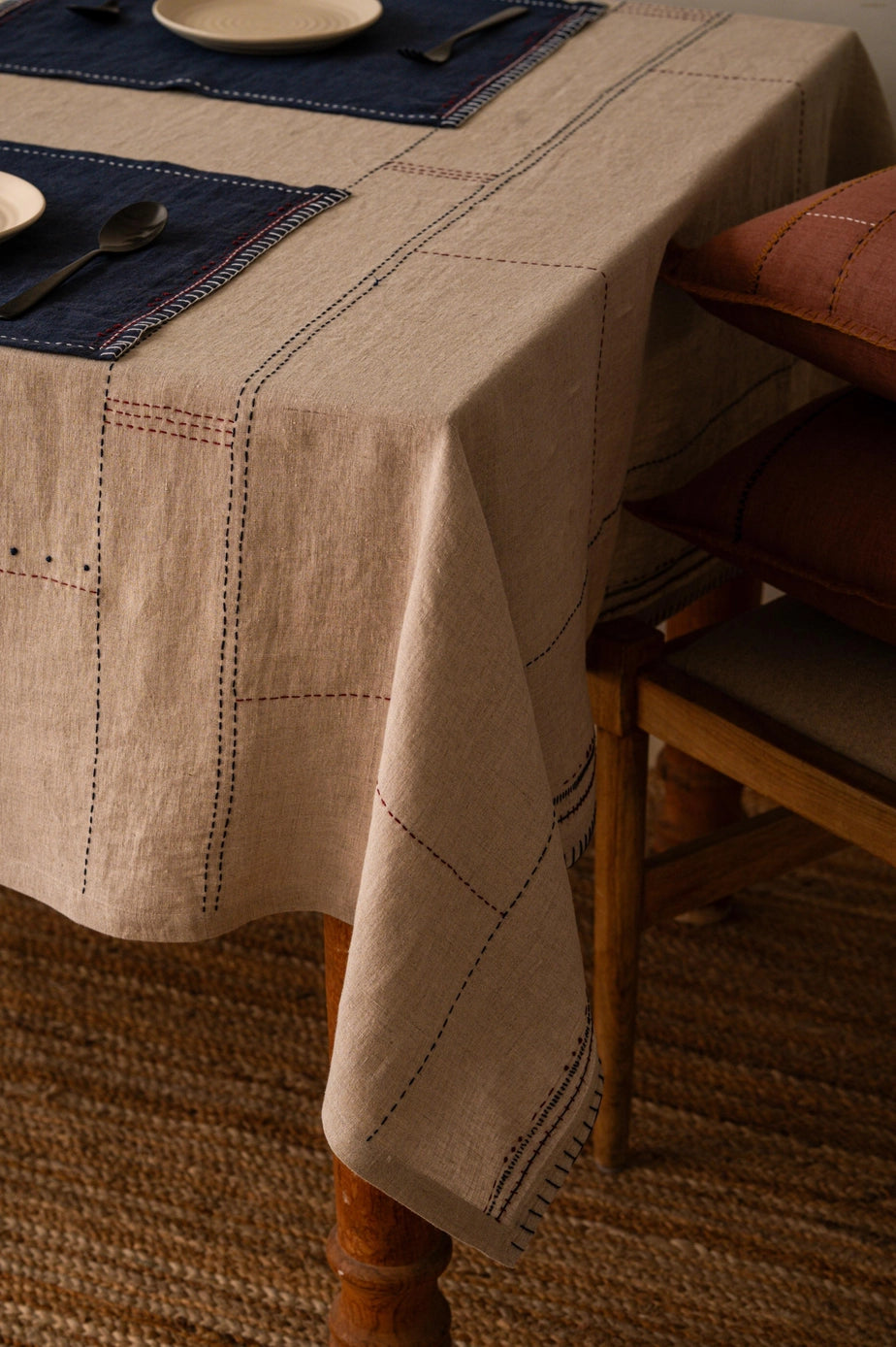 Linen Floret Tablecloth
