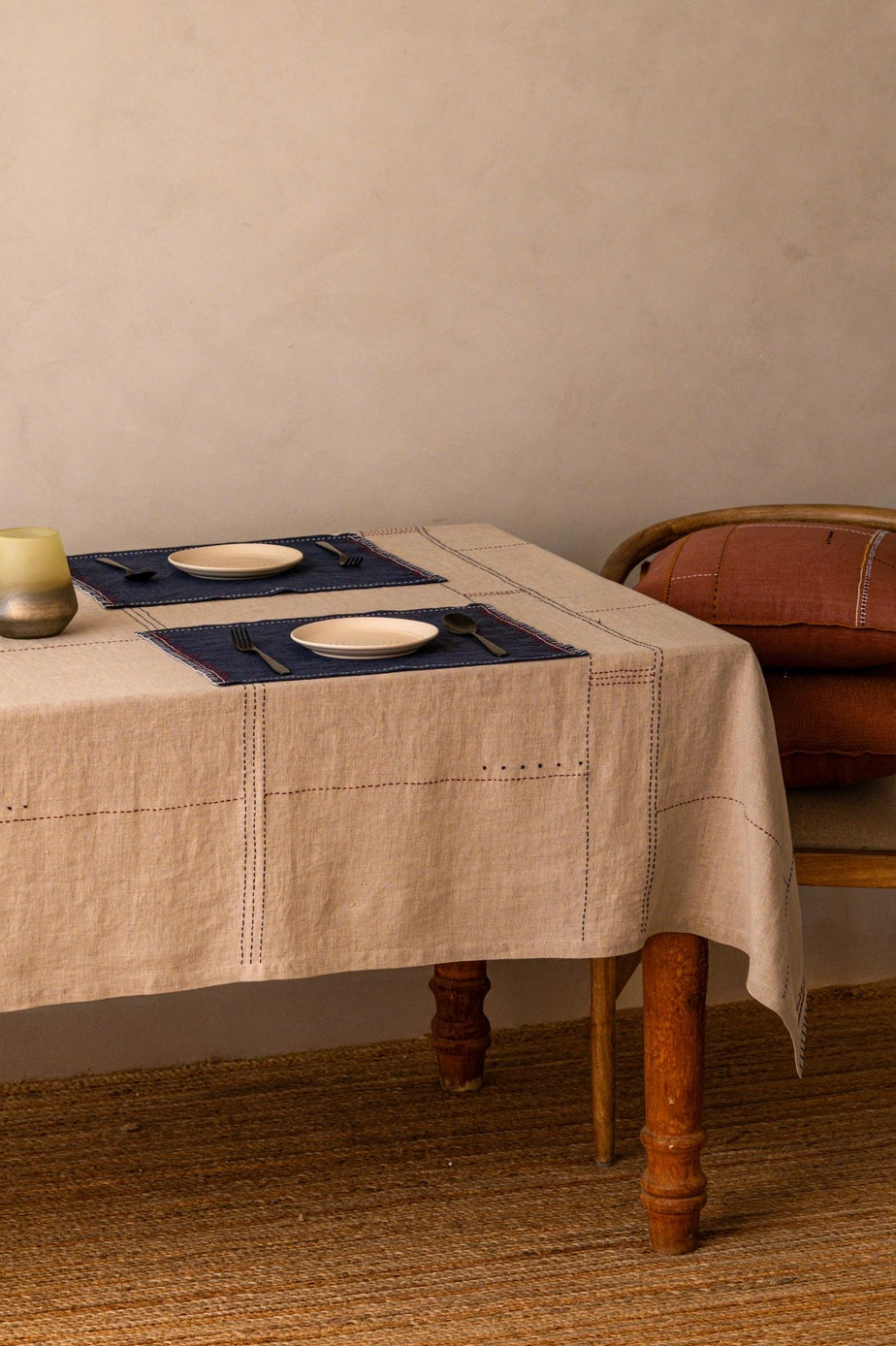 Linen Floret Tablecloth