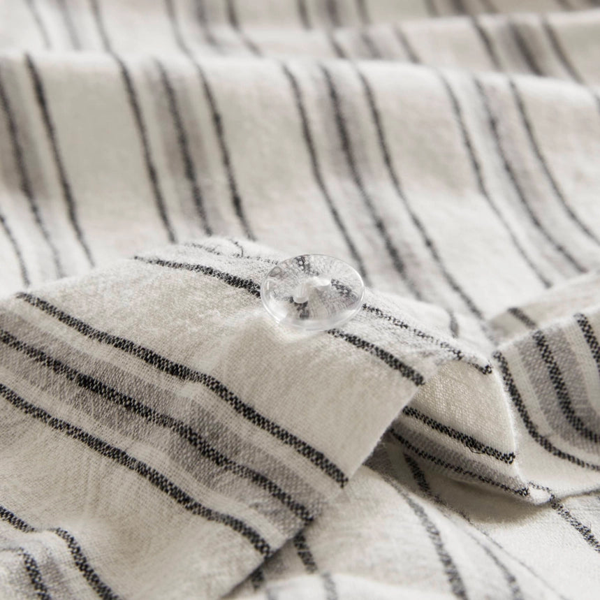 3 Piece Classic Stripe Down Pattern Duvet Set