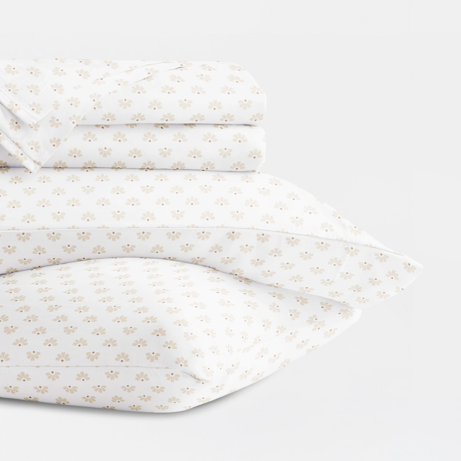Moon Daisies Cotton Patterned Sheet Set