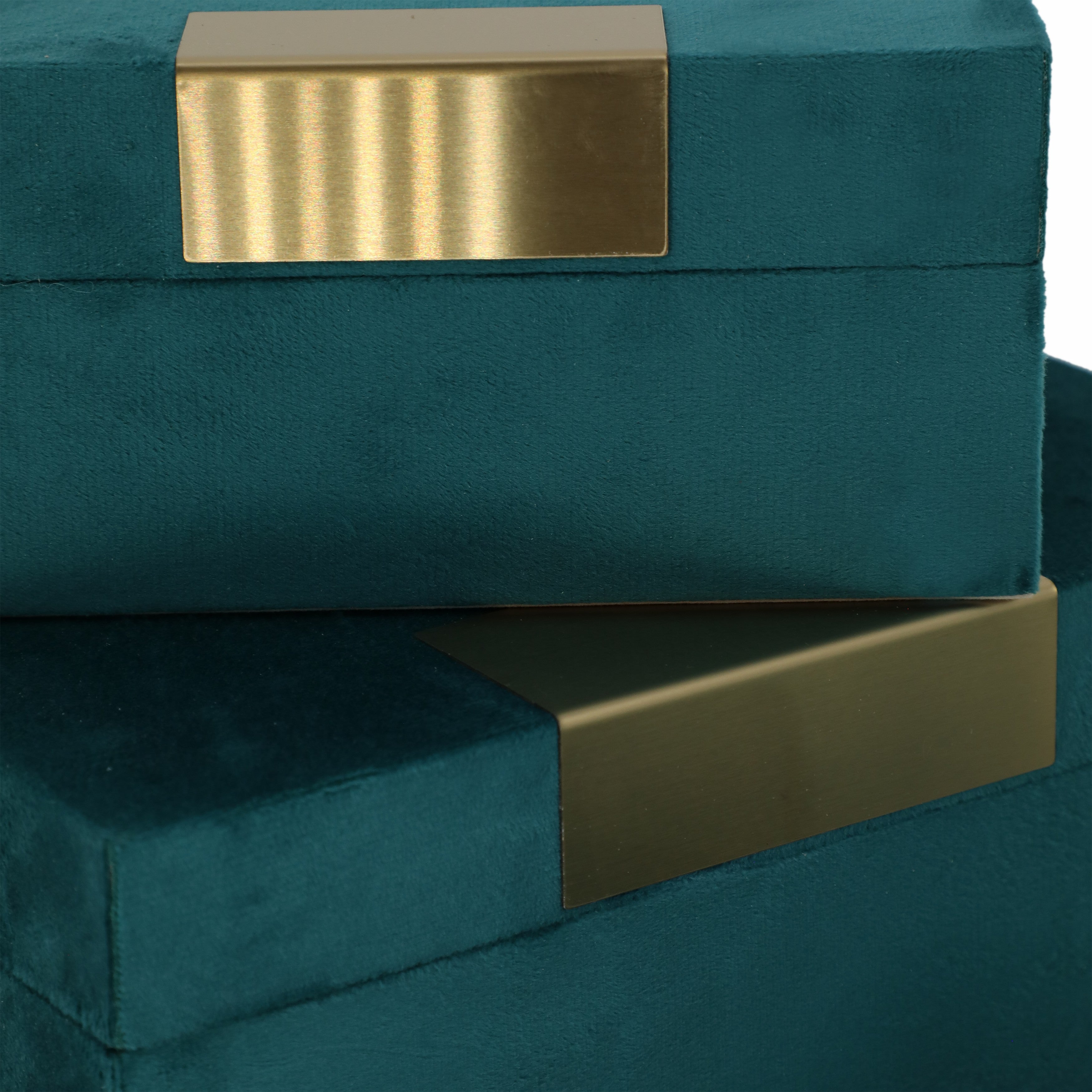Sylvian Velvet Jewelry Boxes, Set of 3