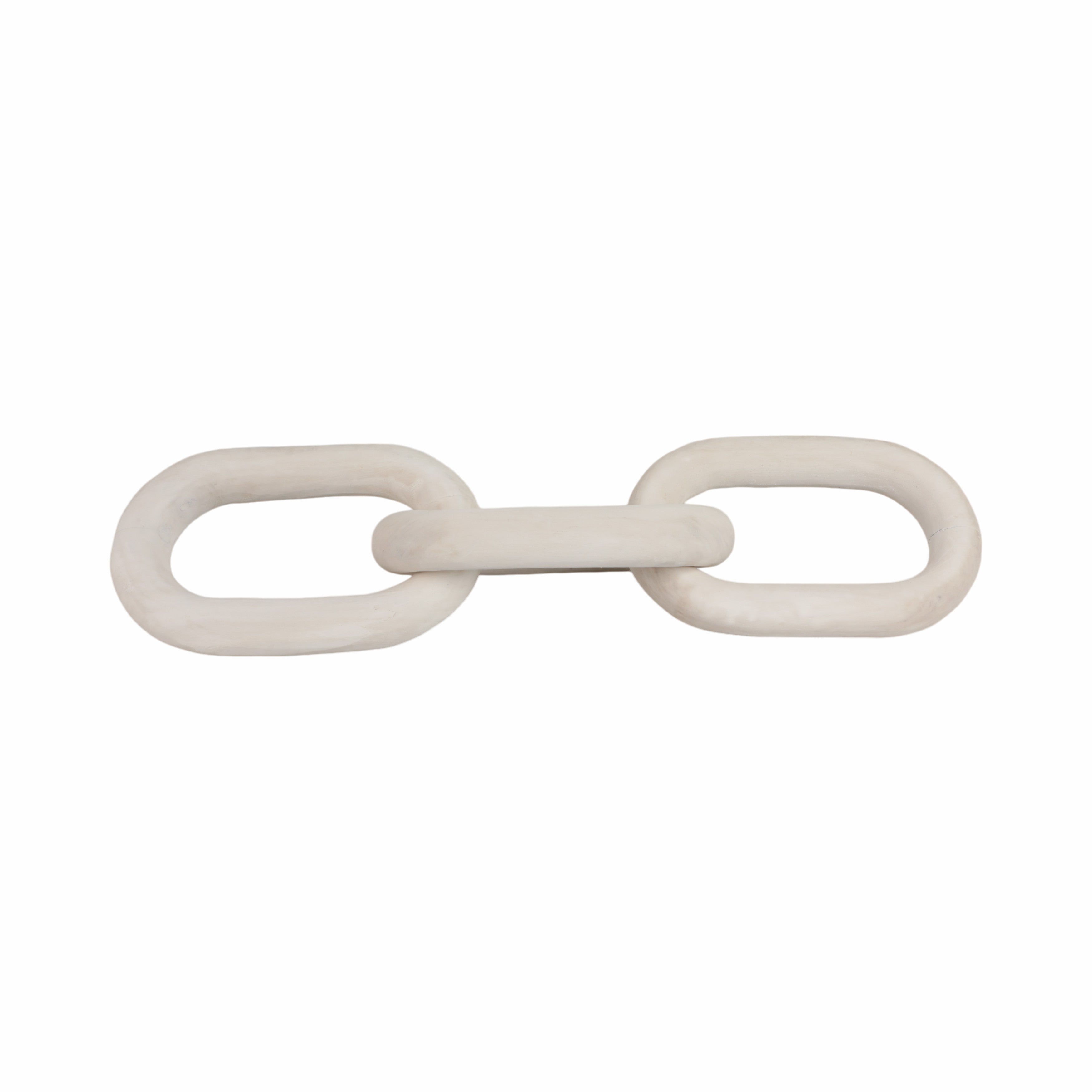 White chain link on a white background