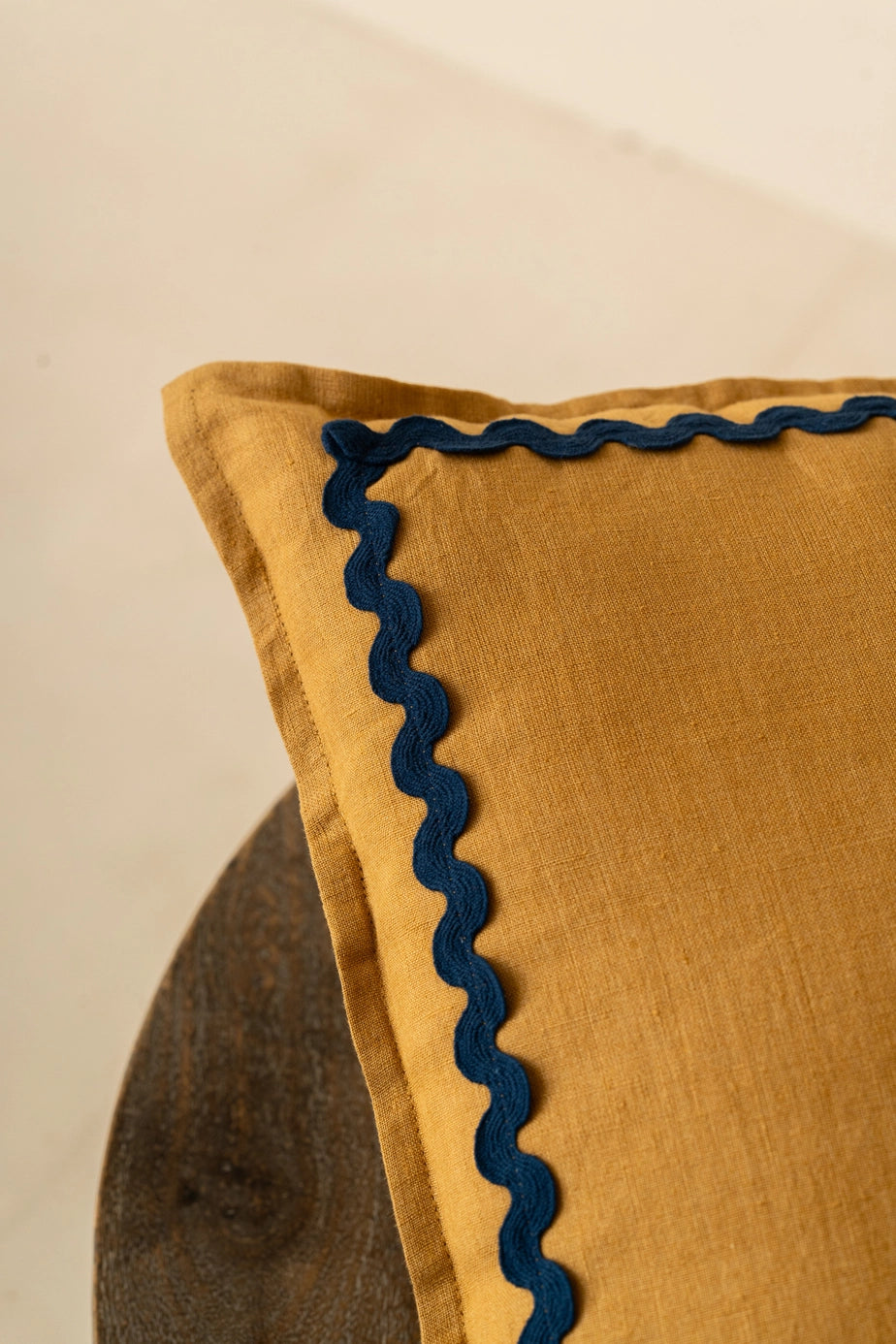 Linen Lace Cushion Cover