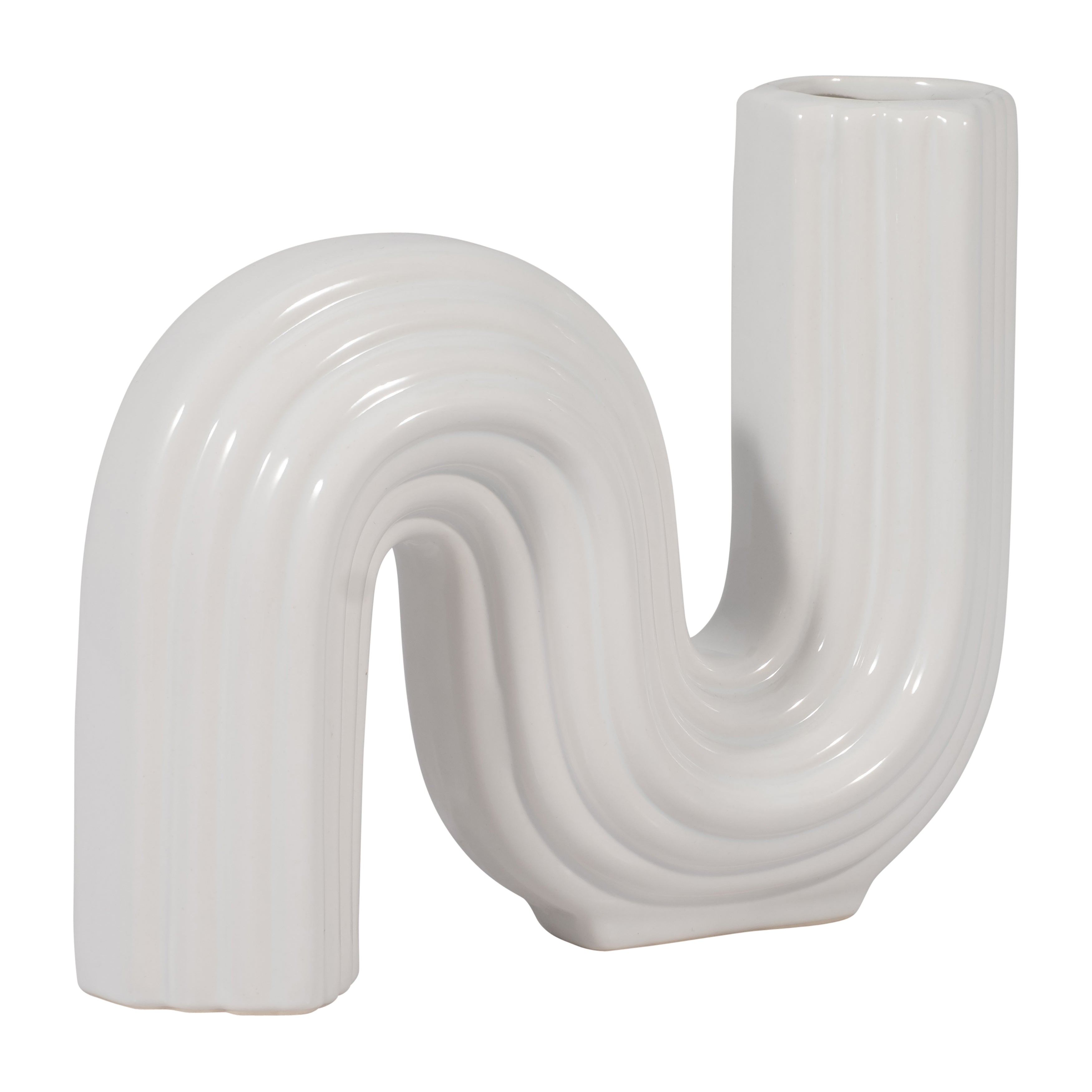 White ceramic on a white background