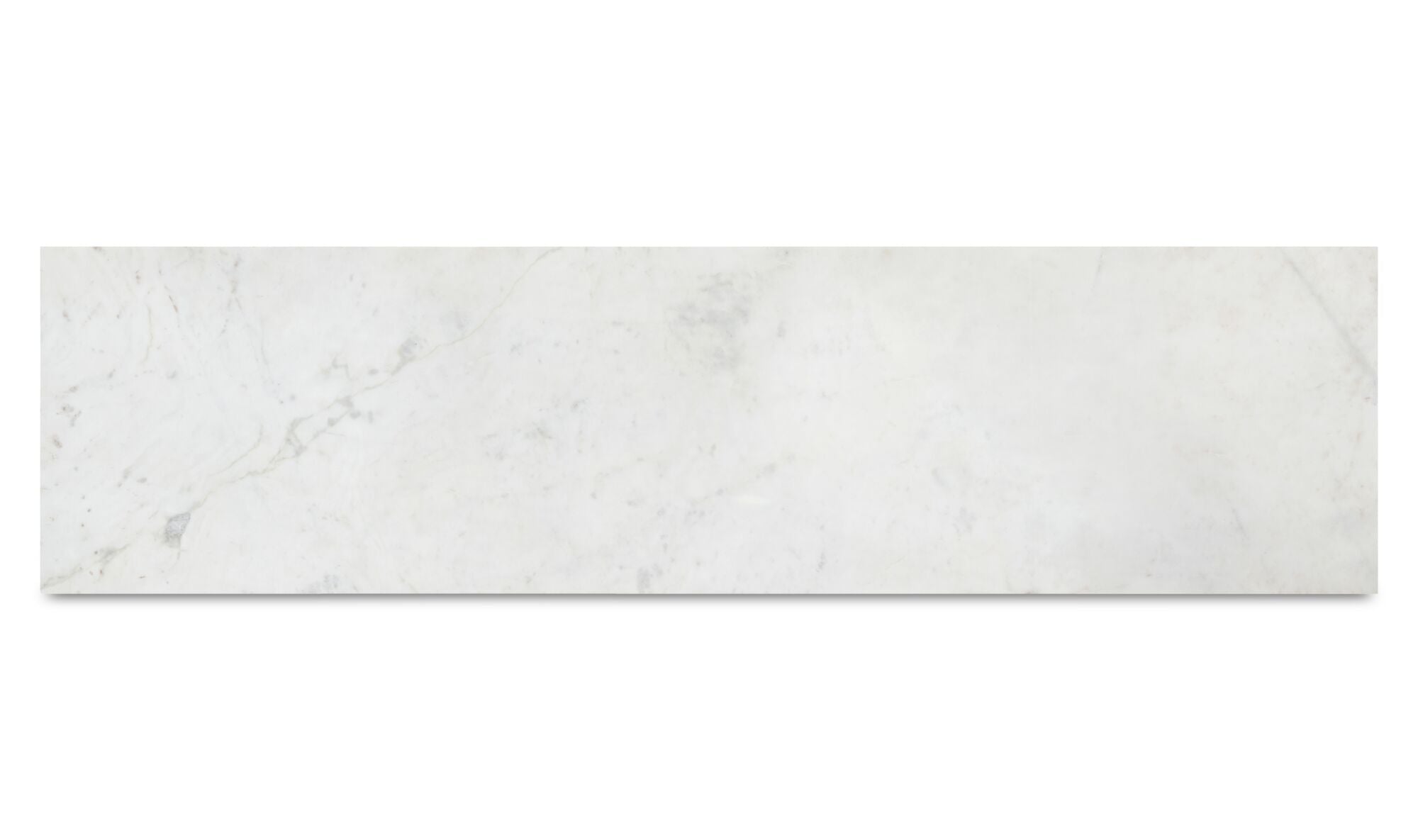 White rectangular marble tabletop 