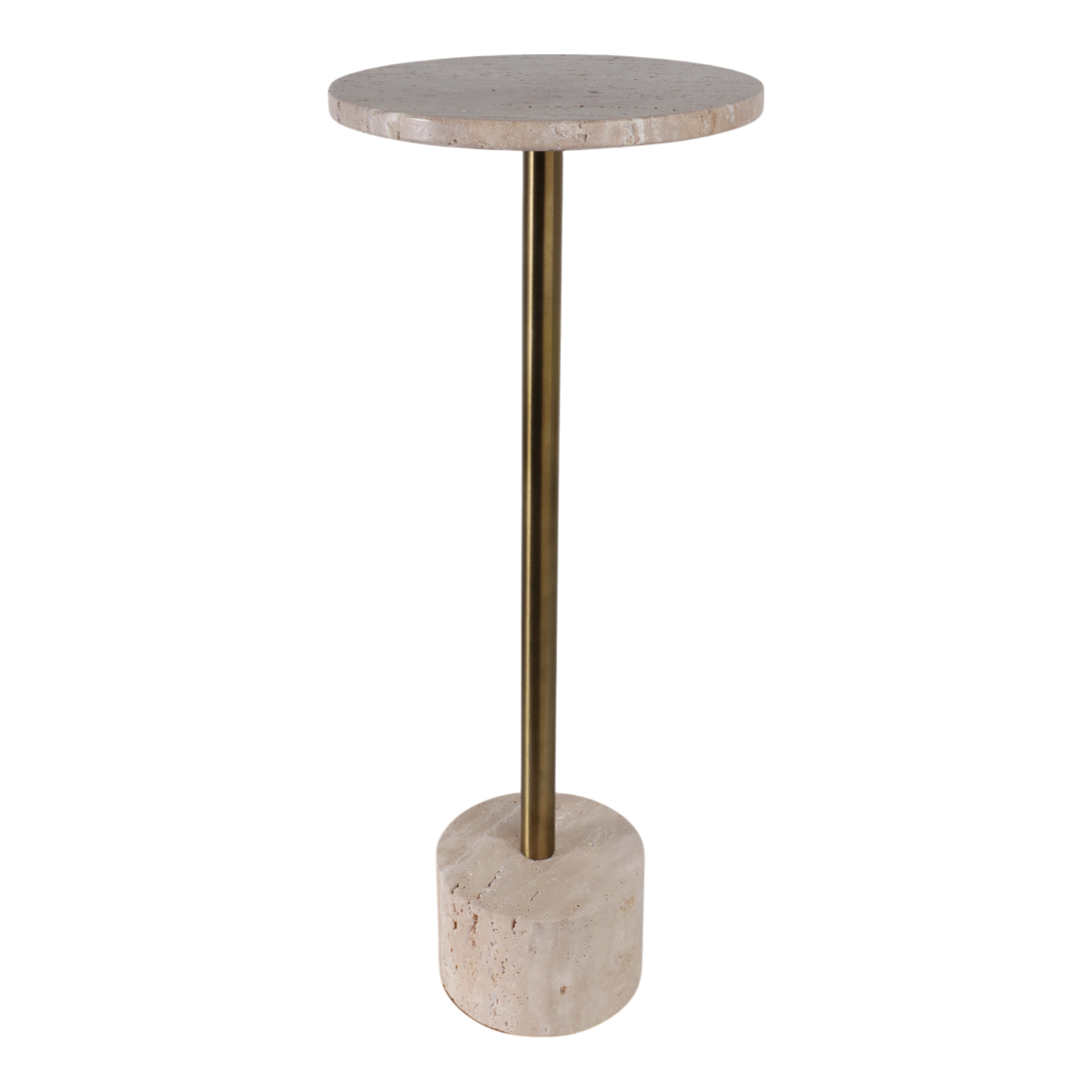 Leontis Travertine Accent Table
