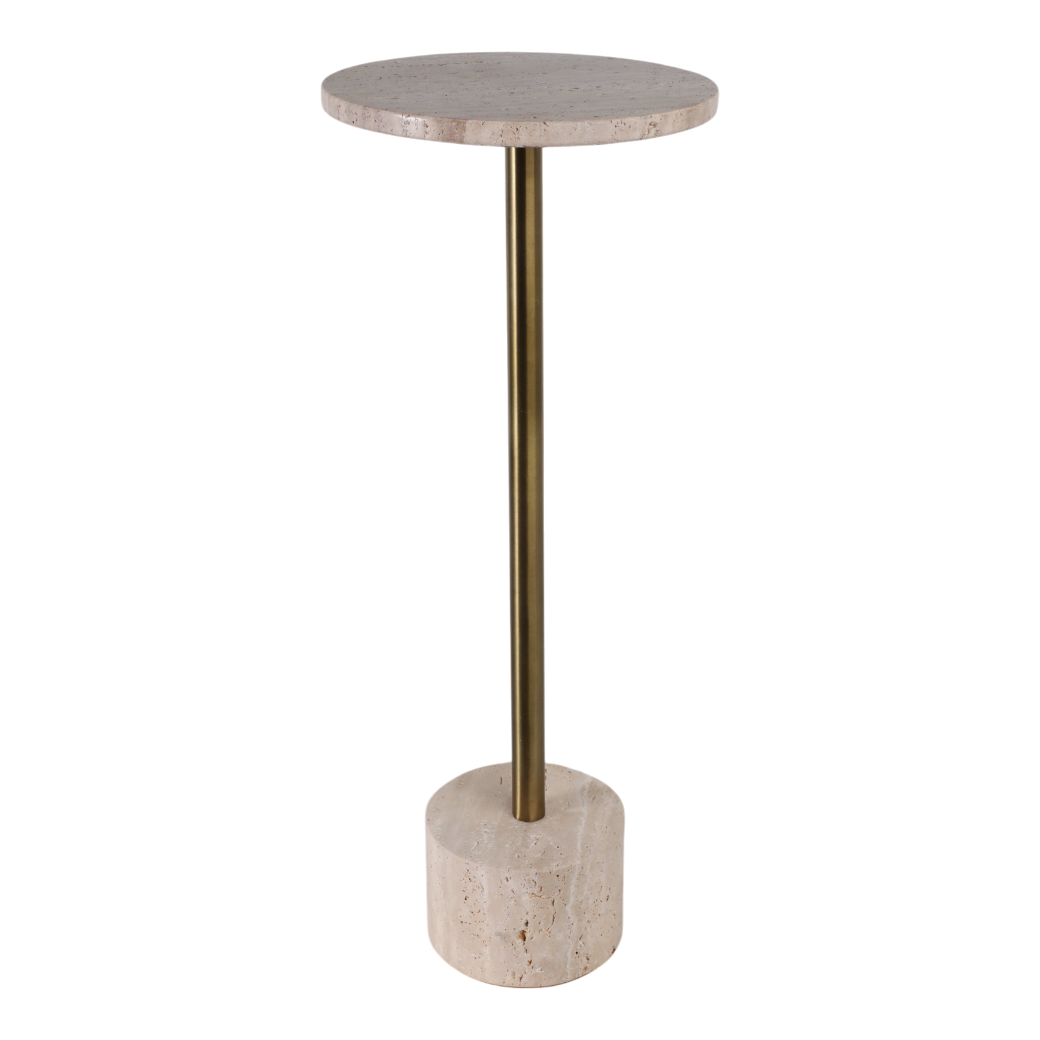 Leontis Travertine Accent Table