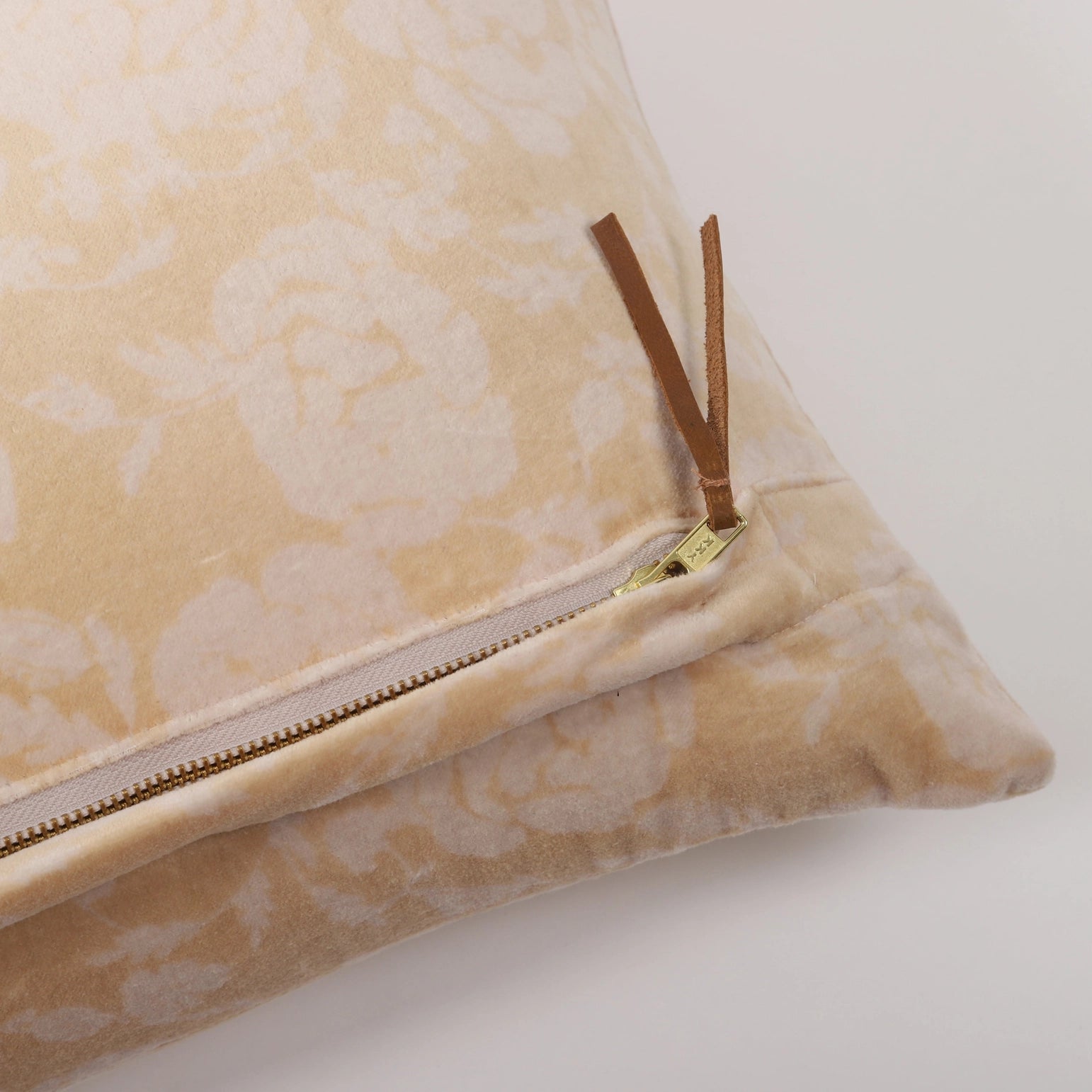 Floral Velvet Lumbar Pillow