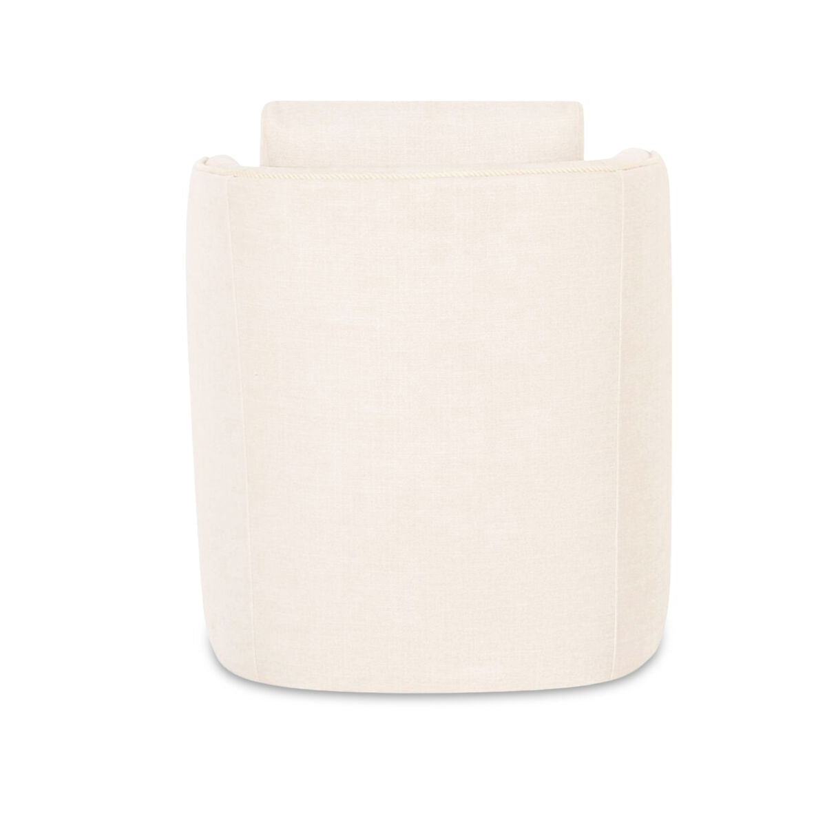 White swivel armchair on a white background
