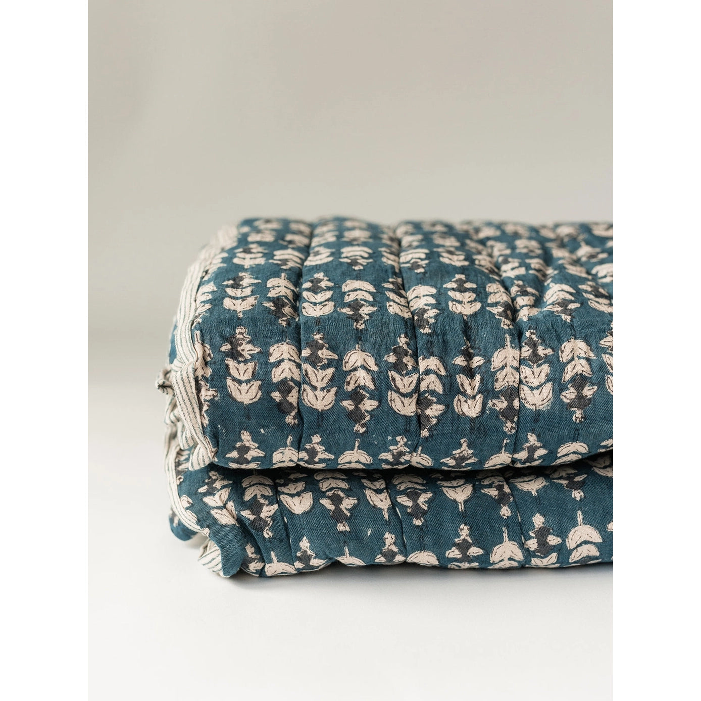 Karo Block Print Quilt