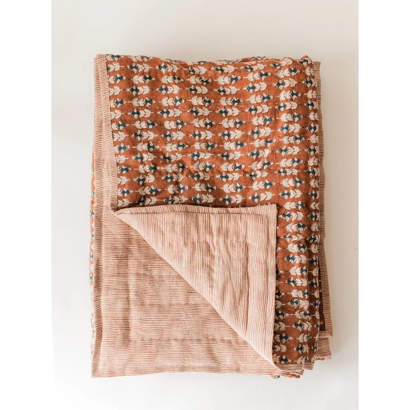 Karo Block Print Quilt