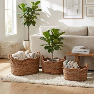Elowen Set of 3 Brown Baskets