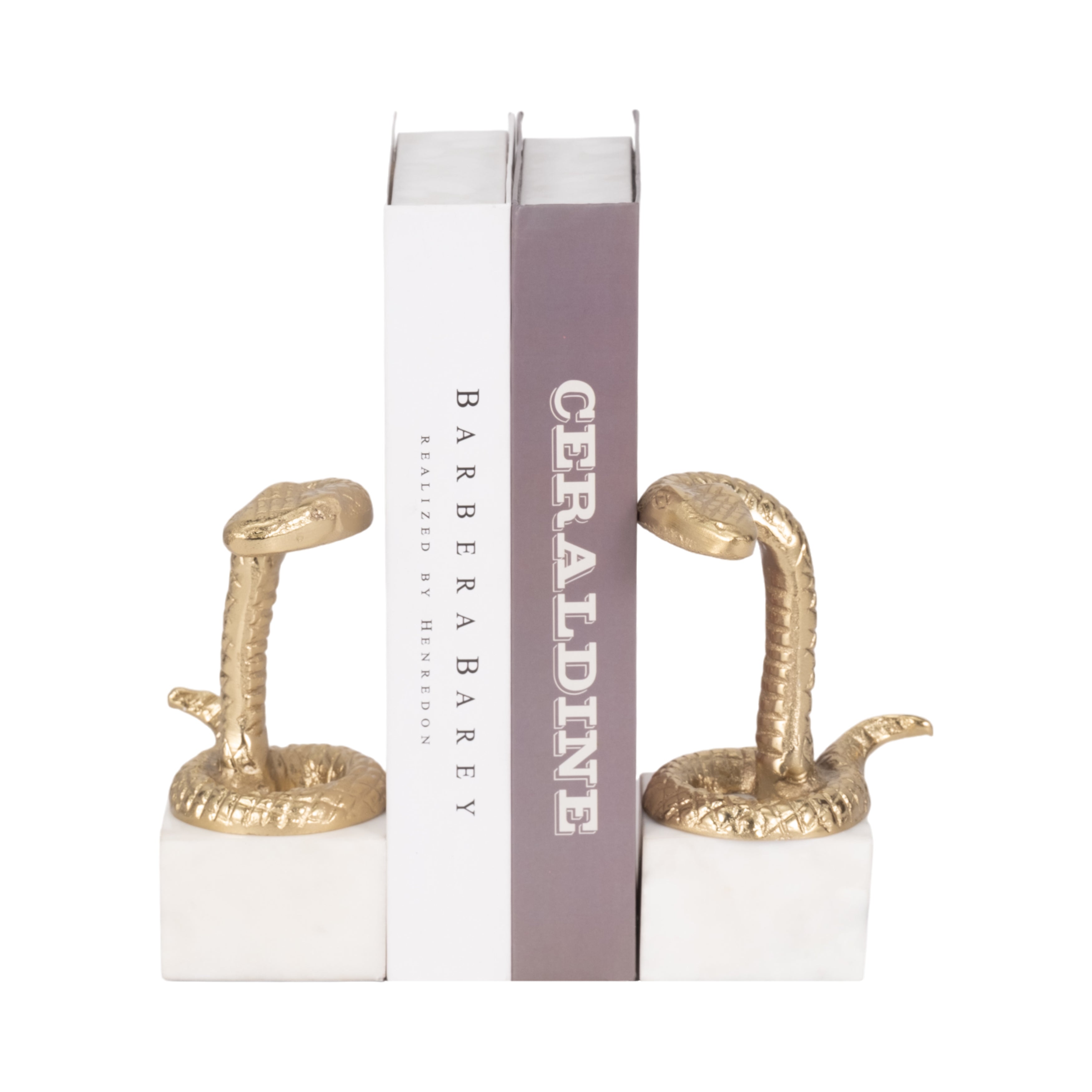 Thoren Gold Snake Bookends
