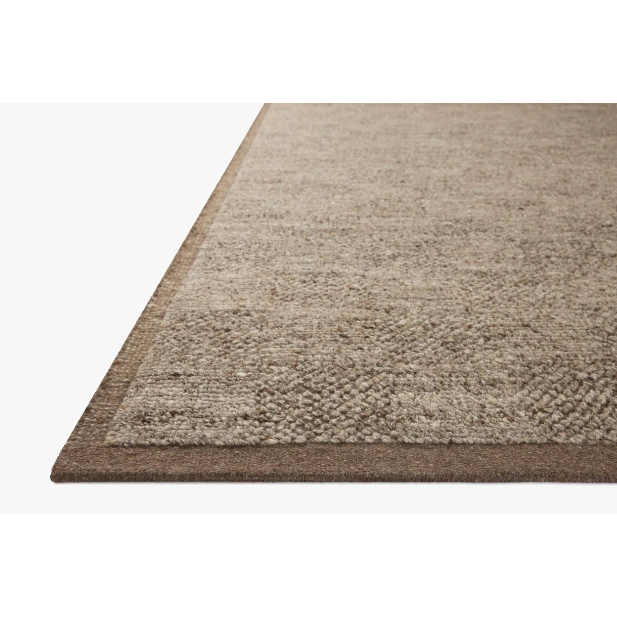 Brown textured rug on a white background