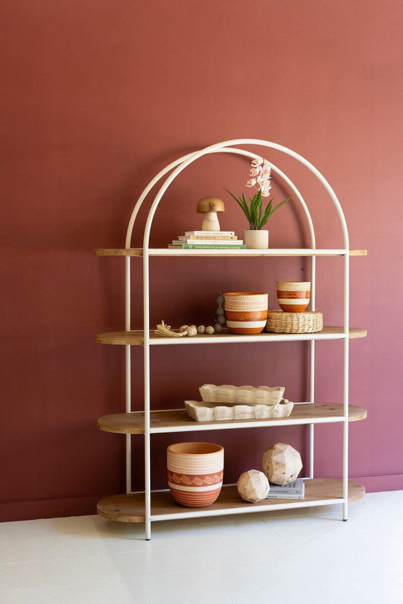 Painted Metal Arched Display