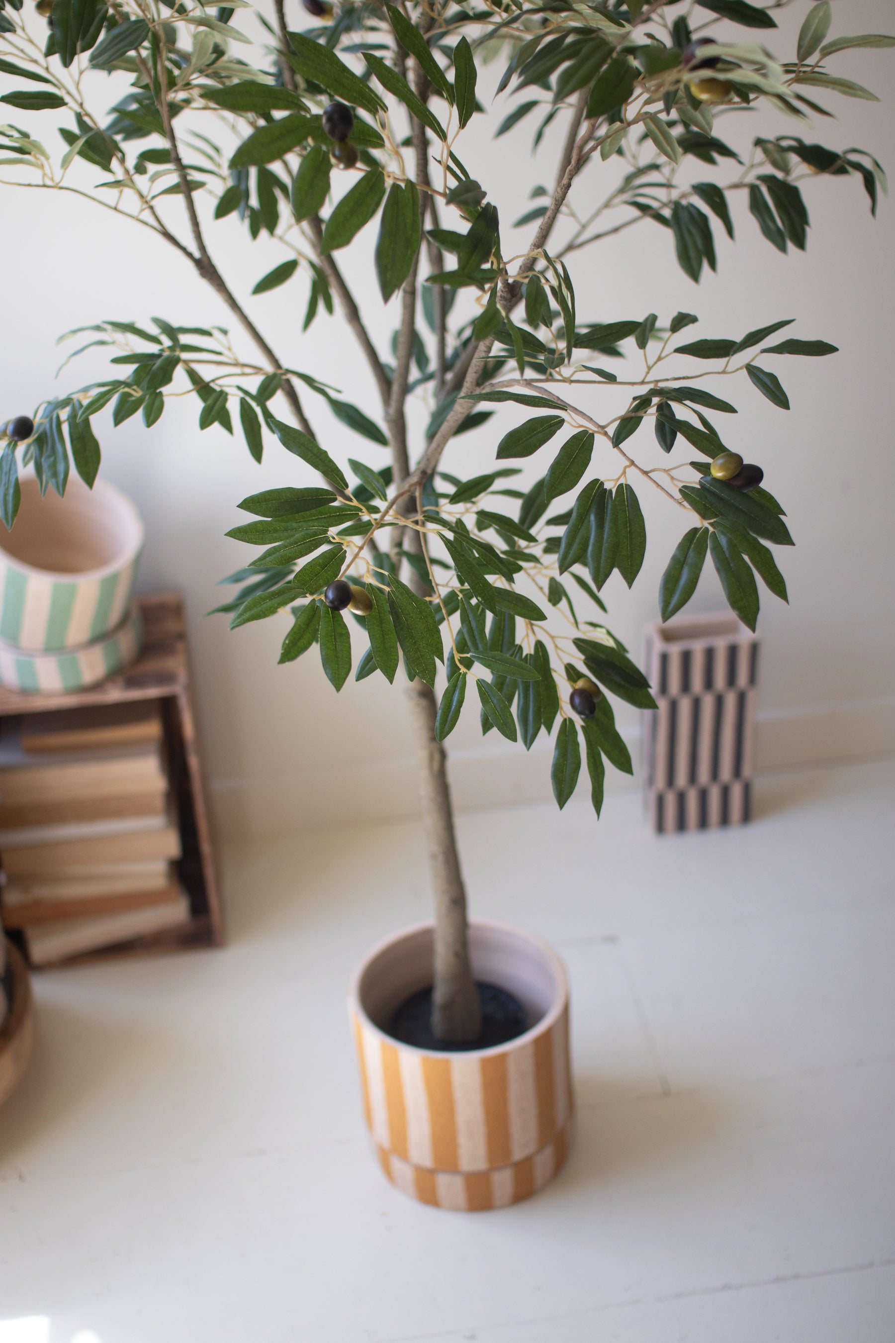 Tall Artificial Olive Tree