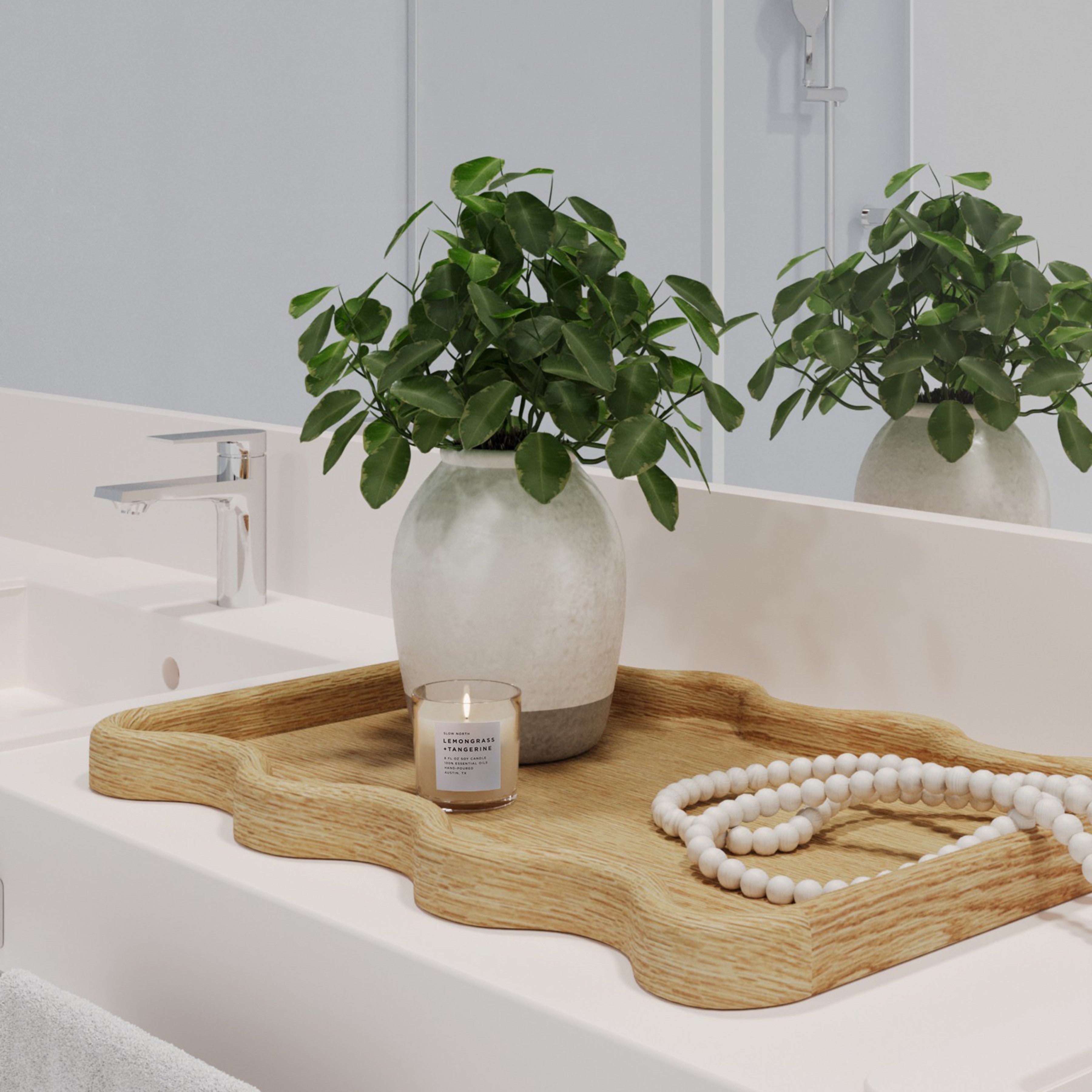 Tova Oak Tray