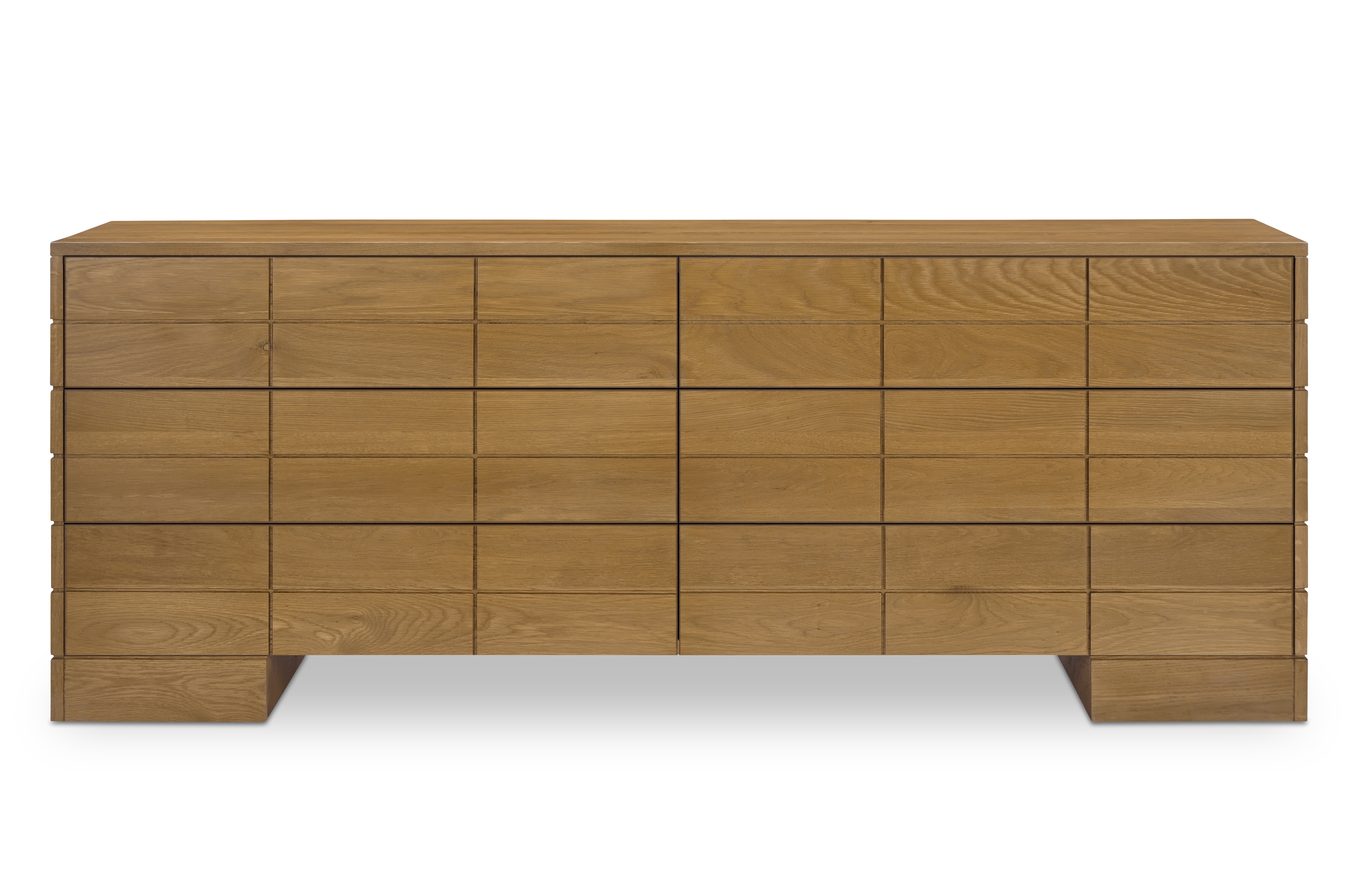 Gia 6 Drawer Dresser Brown