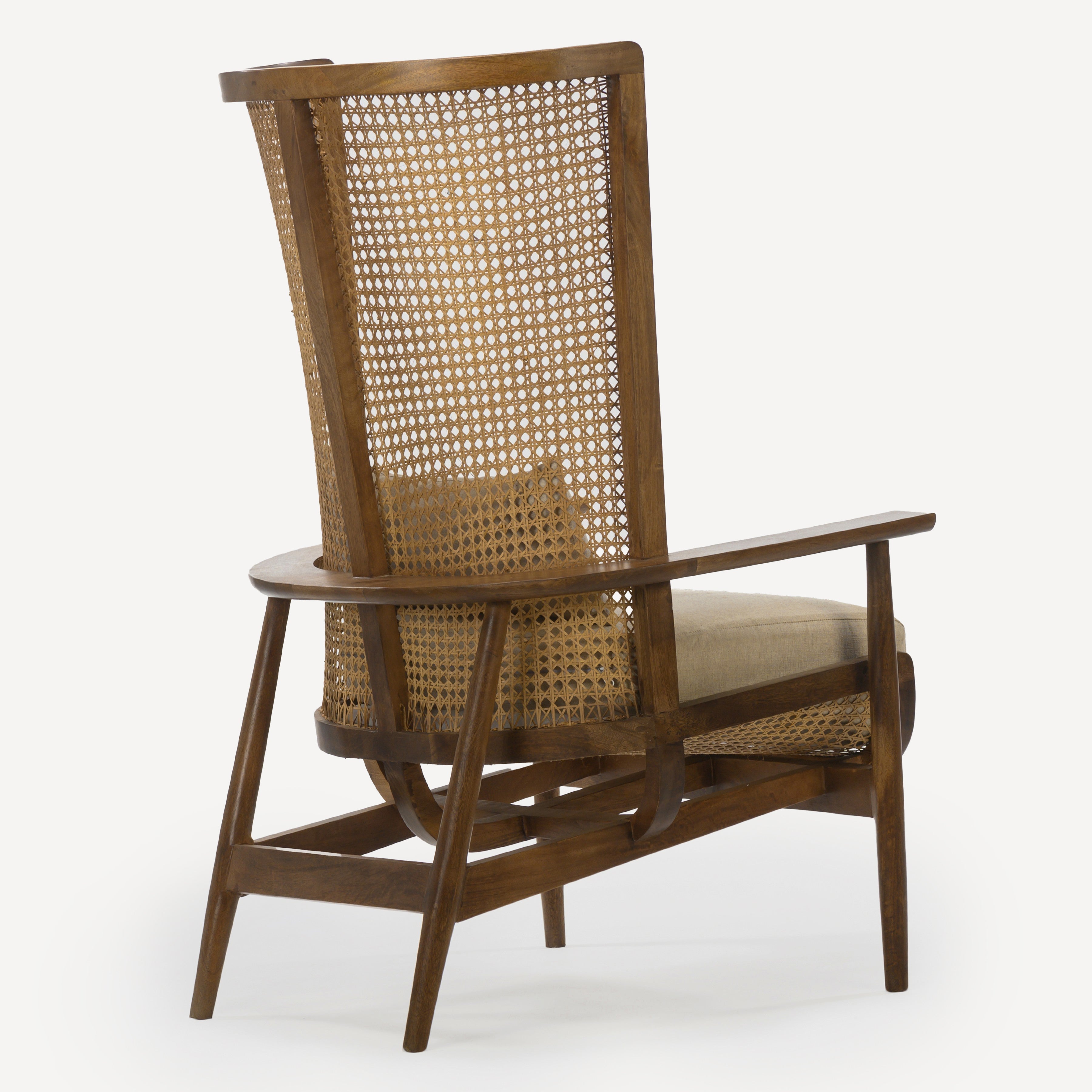 Wingman Cane Accent Chair