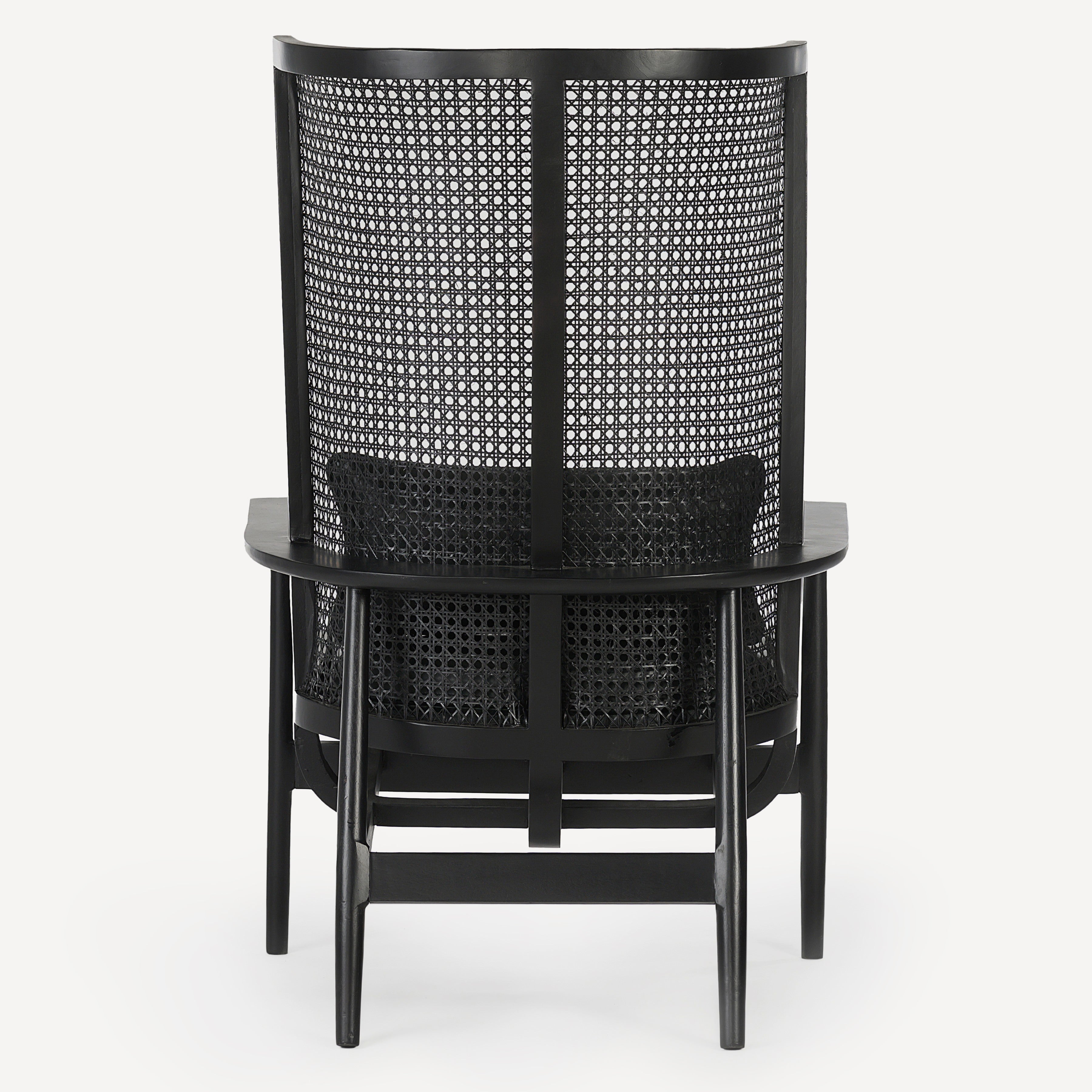 Wingman Cane Accent Chair