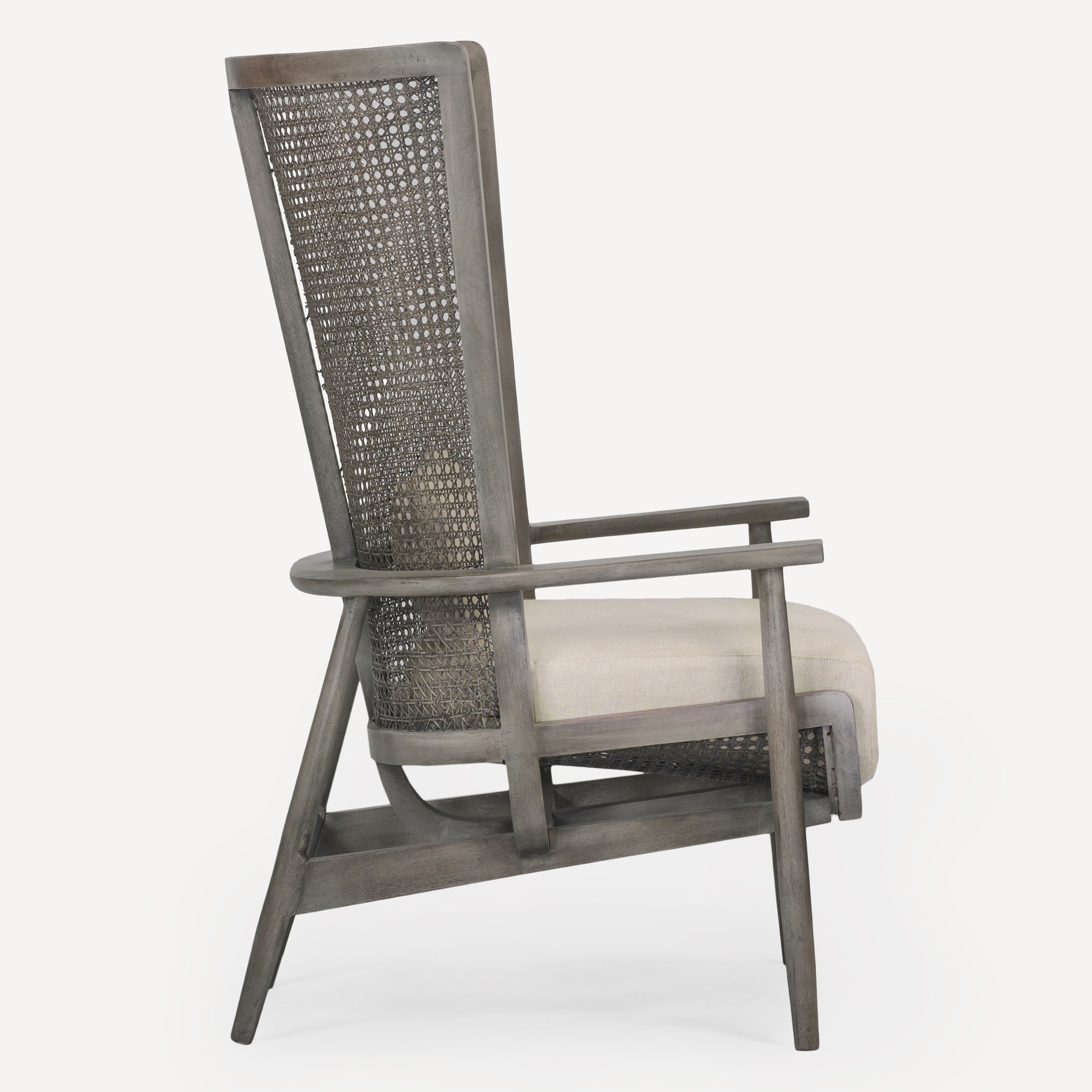 Wingman Cane Accent Chair