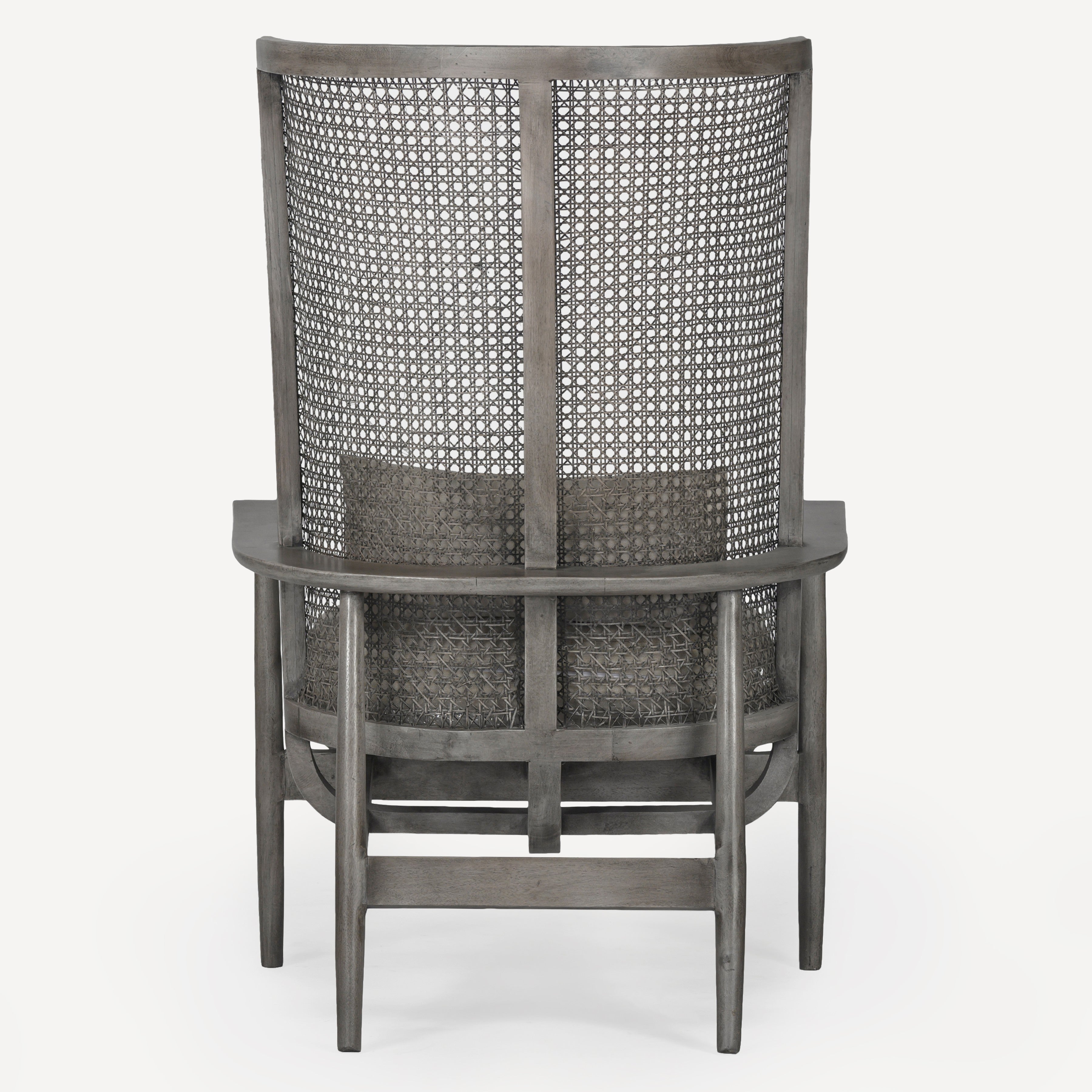 Wingman Cane Accent Chair