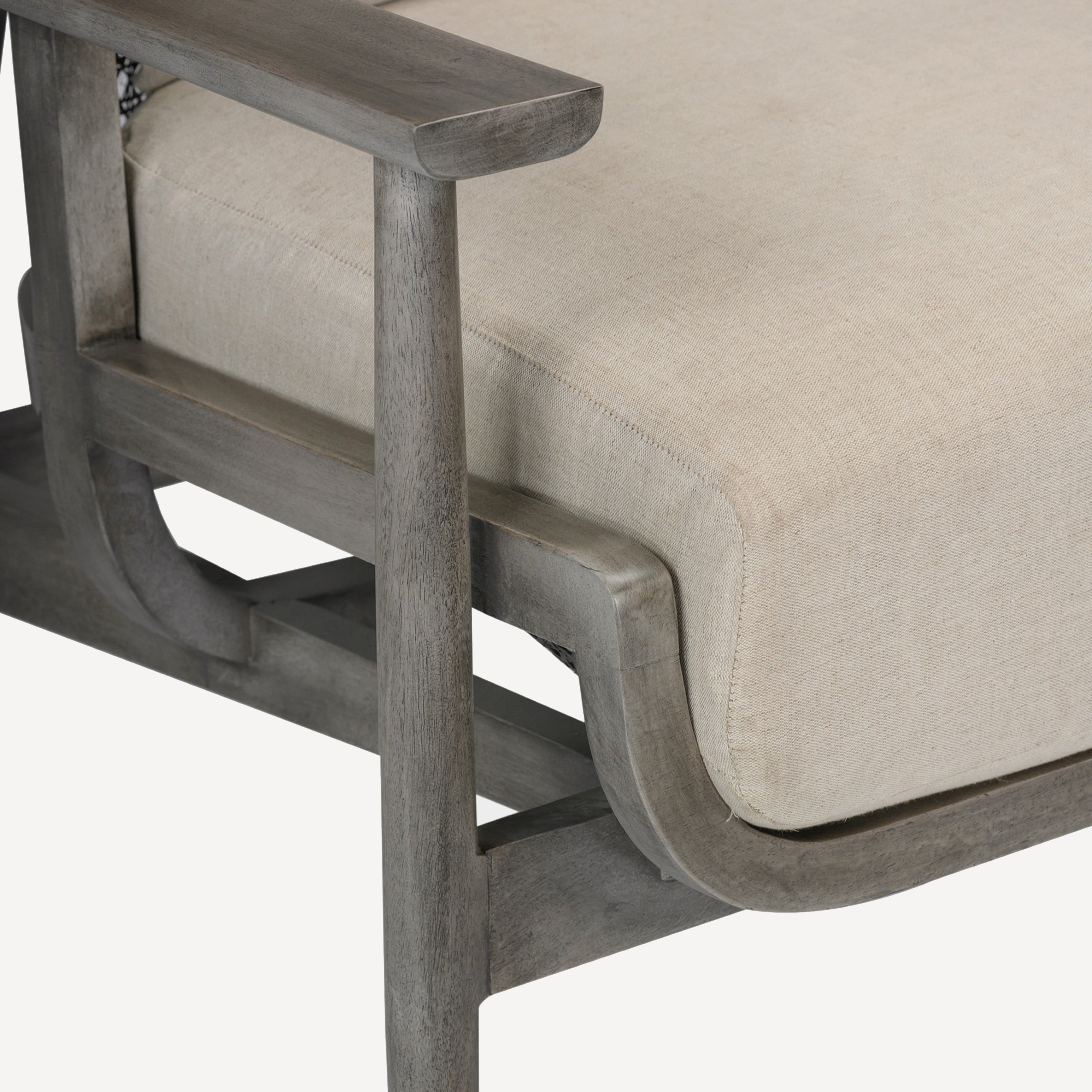 Wingman Cane Accent Chair