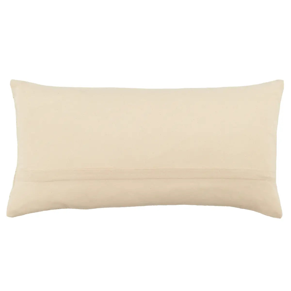 Beige rectangular pillow on a white background