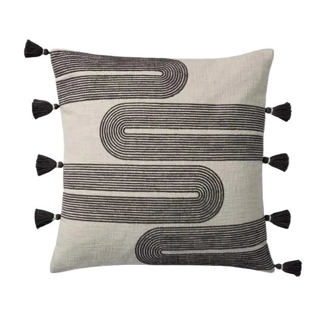 PBR0003 Black / Grey by Loloi - Set of 2