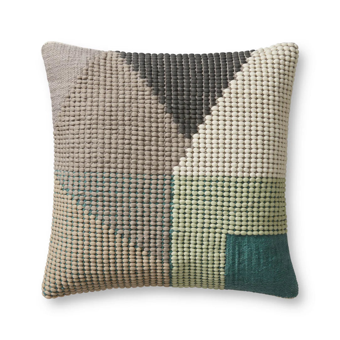 P0504 In/out Teal / Multi Pillow by Loloi - Set of 2