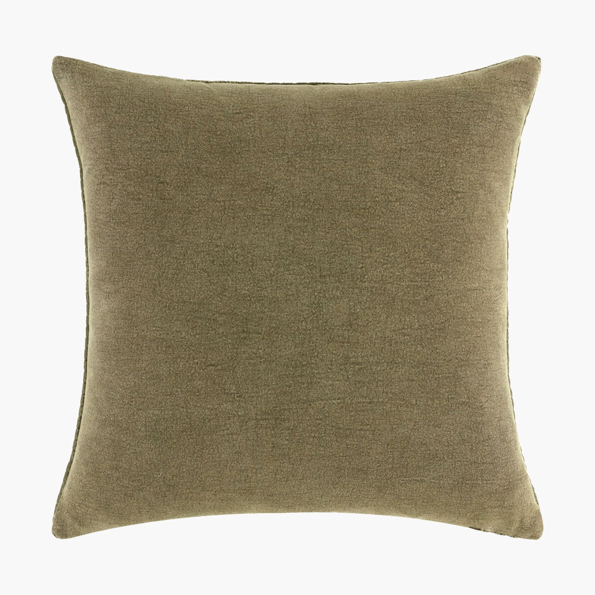 Green pillow on a white background