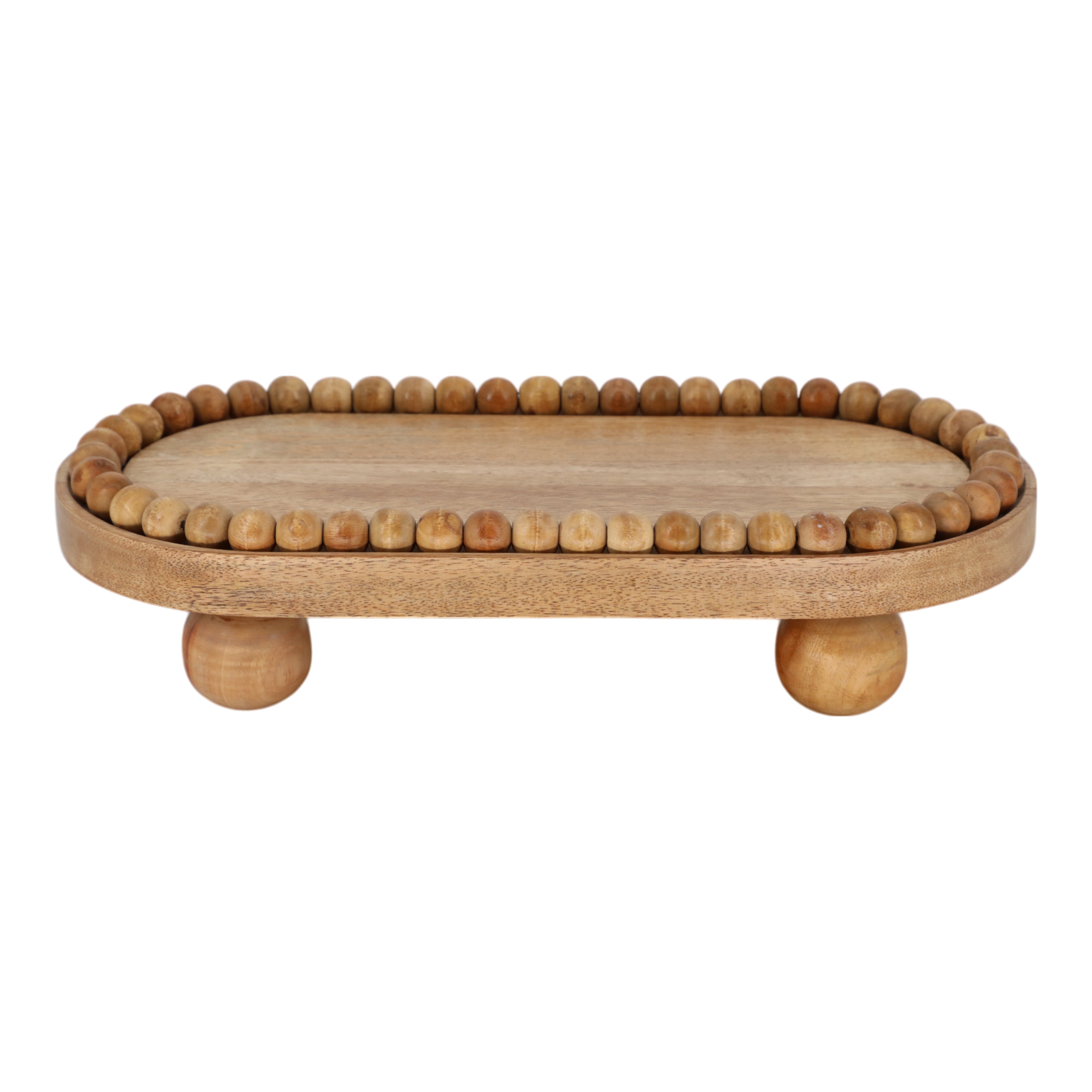 Mistral Beaded Oval Tray