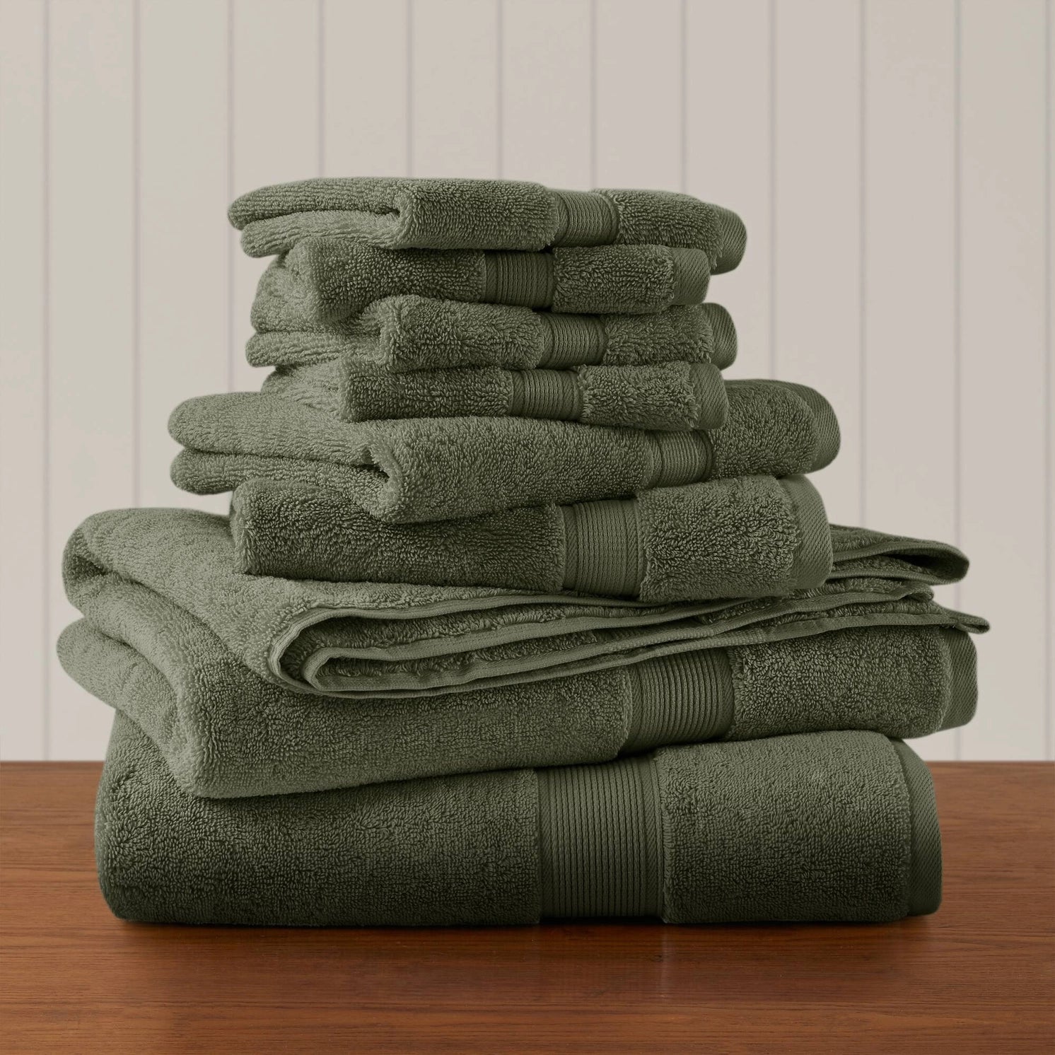 8-Piece 800gsm Cotton Absorbent Towel Set