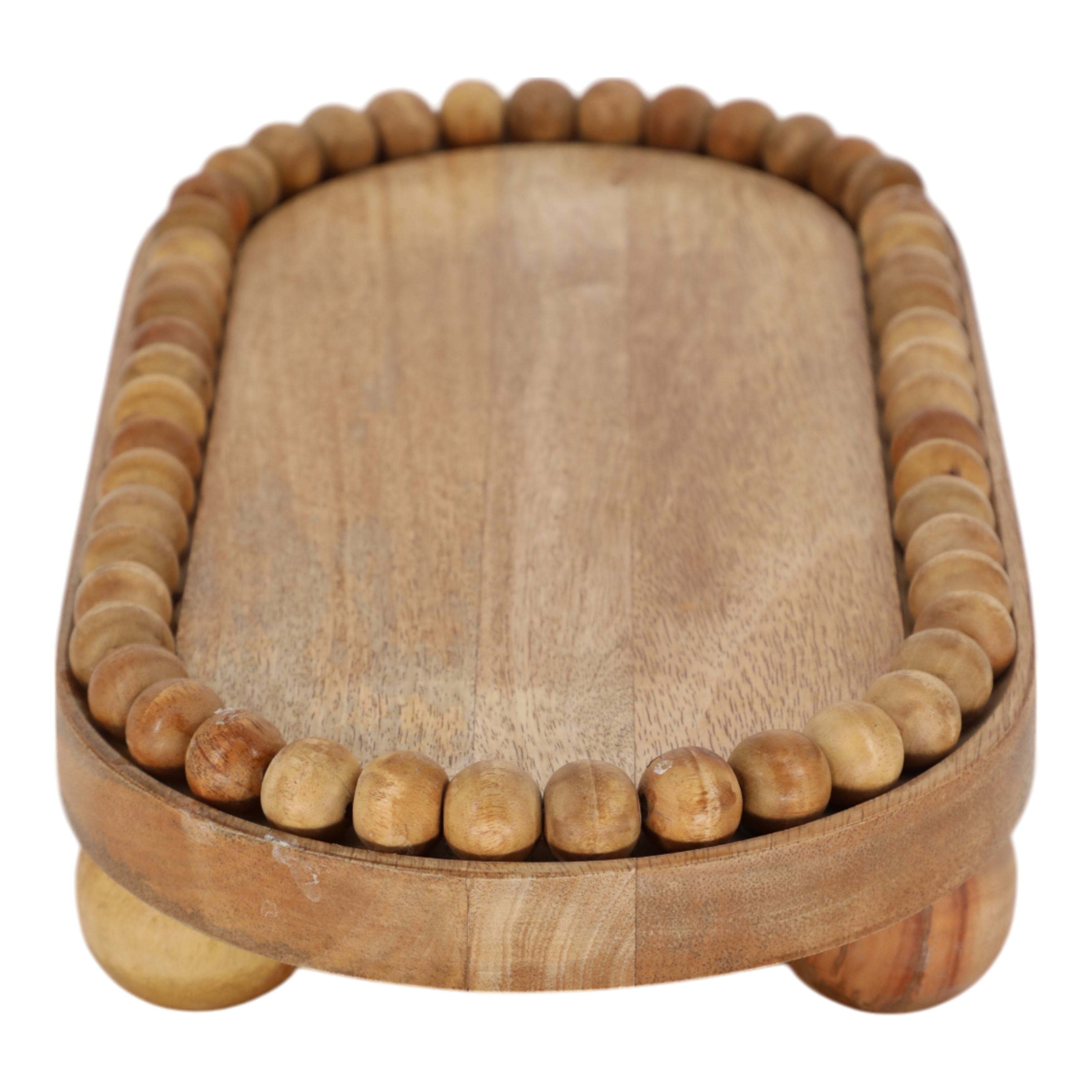 Mistral Beaded Oval Tray