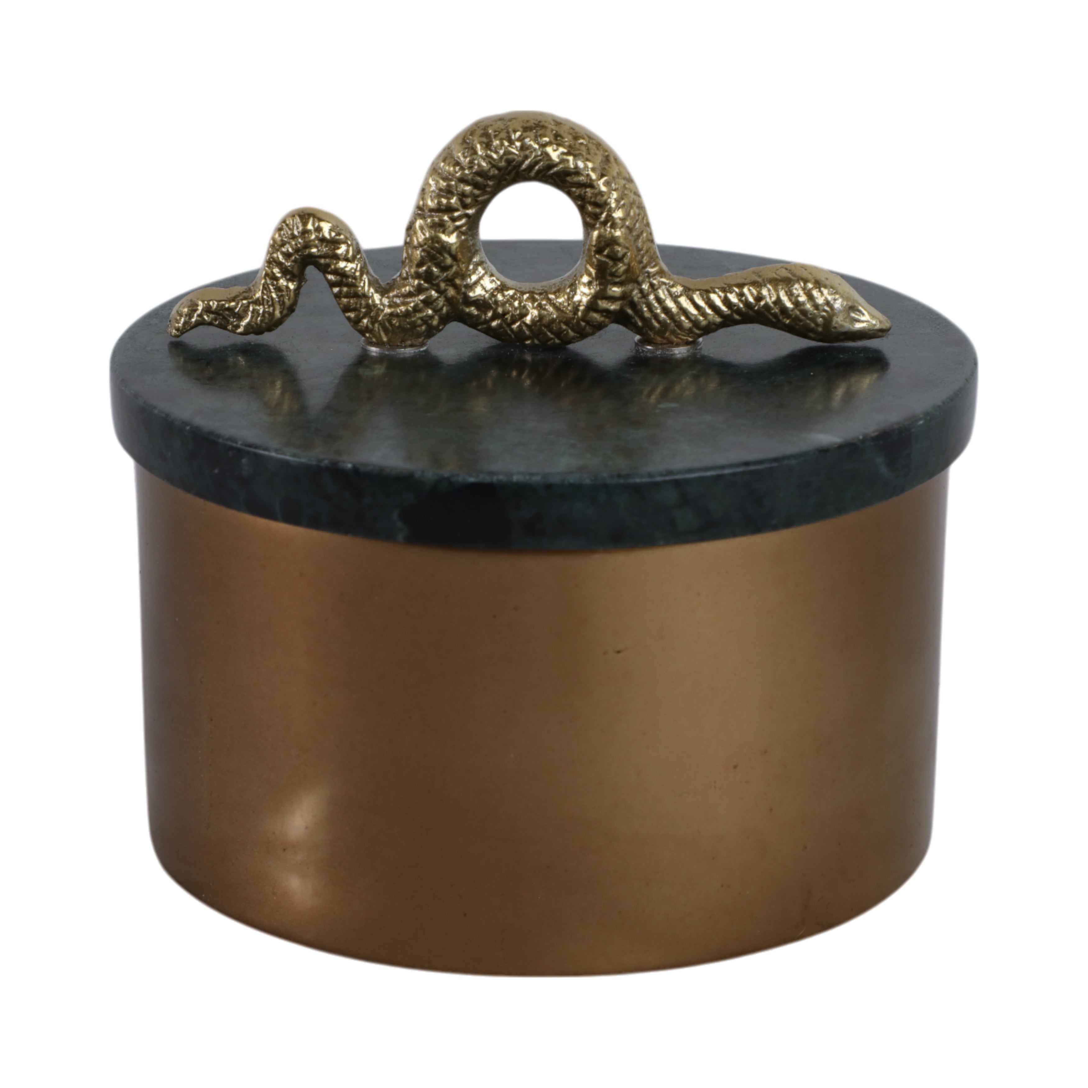 Sylver Marble & Metal Snake Box