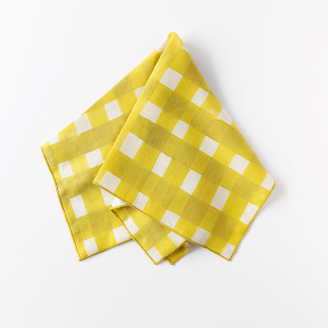 Yellow Cross-Hatch Napkin