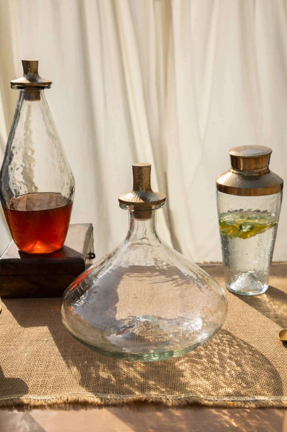 Pebbled Decanter
