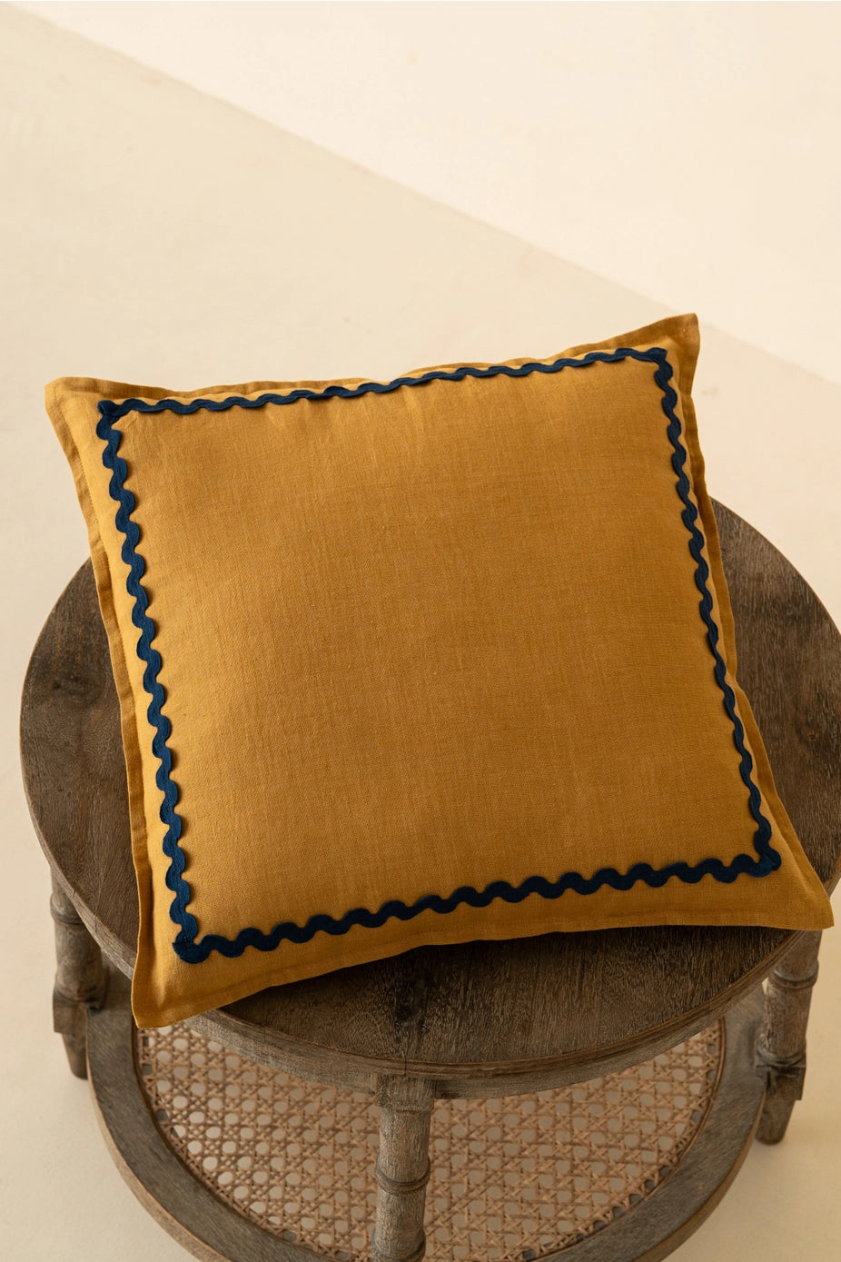 Linen Lace Cushion Cover