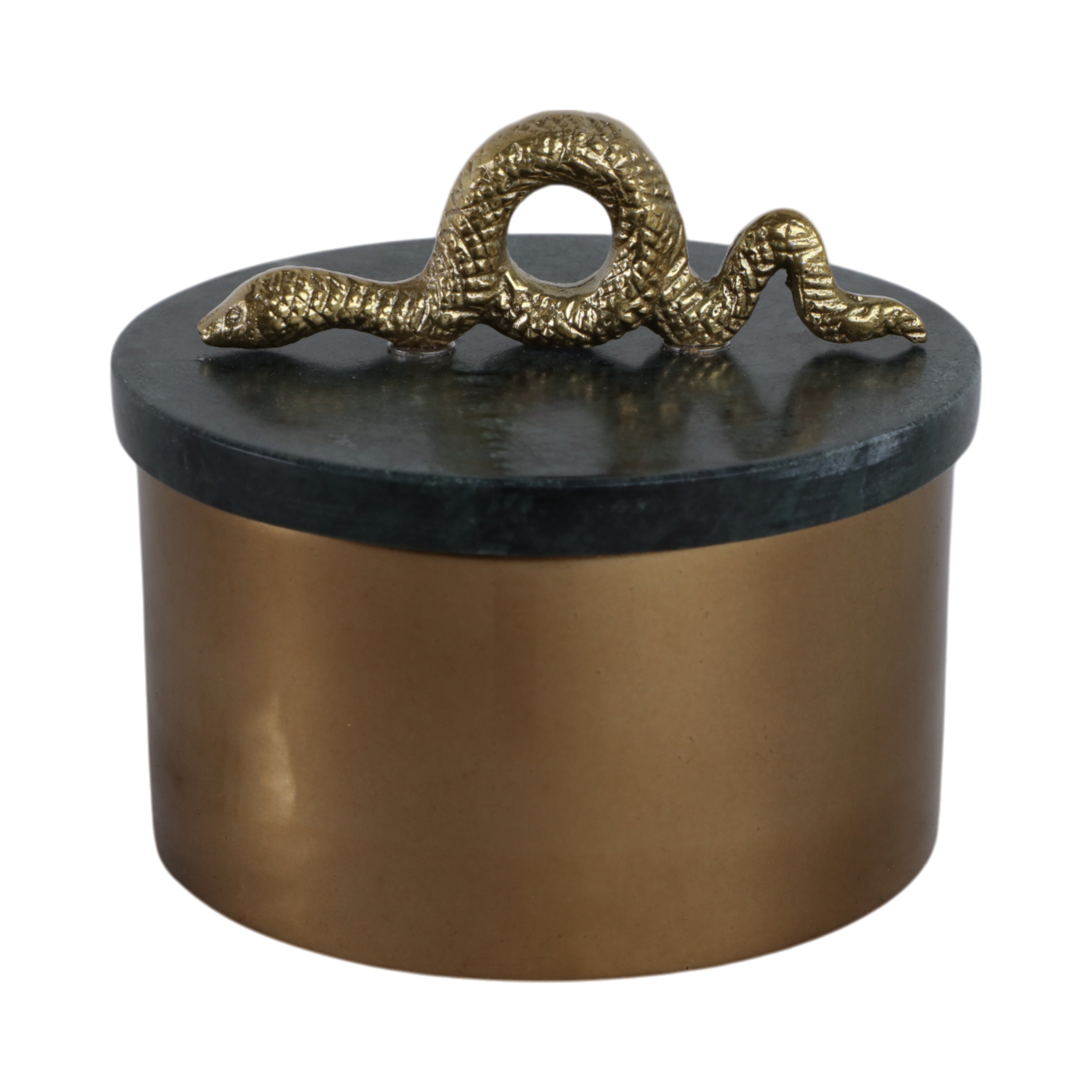 Sylver Marble & Metal Snake Box