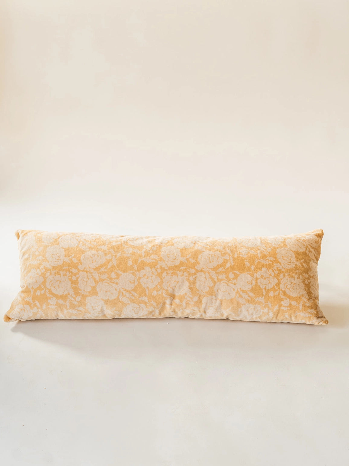Floral Velvet Lumbar Pillow