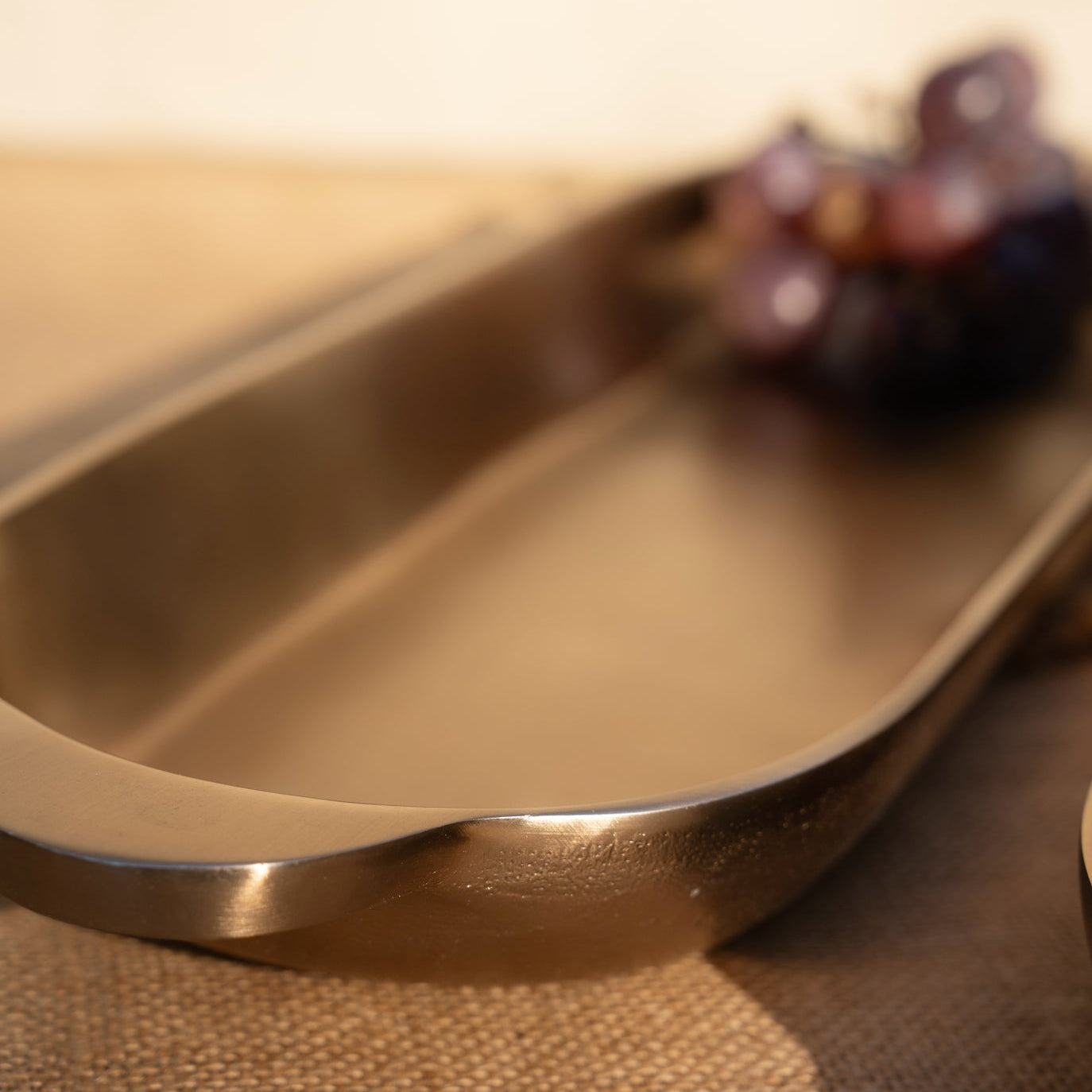 Stinson Antique Brass Long Trays - Set of 2